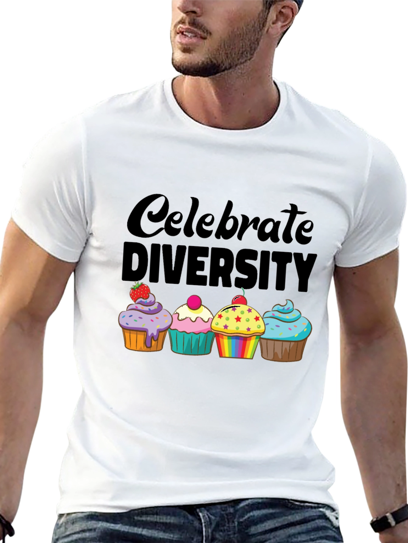 Celebrate Diversity Cupcake T-Shirt