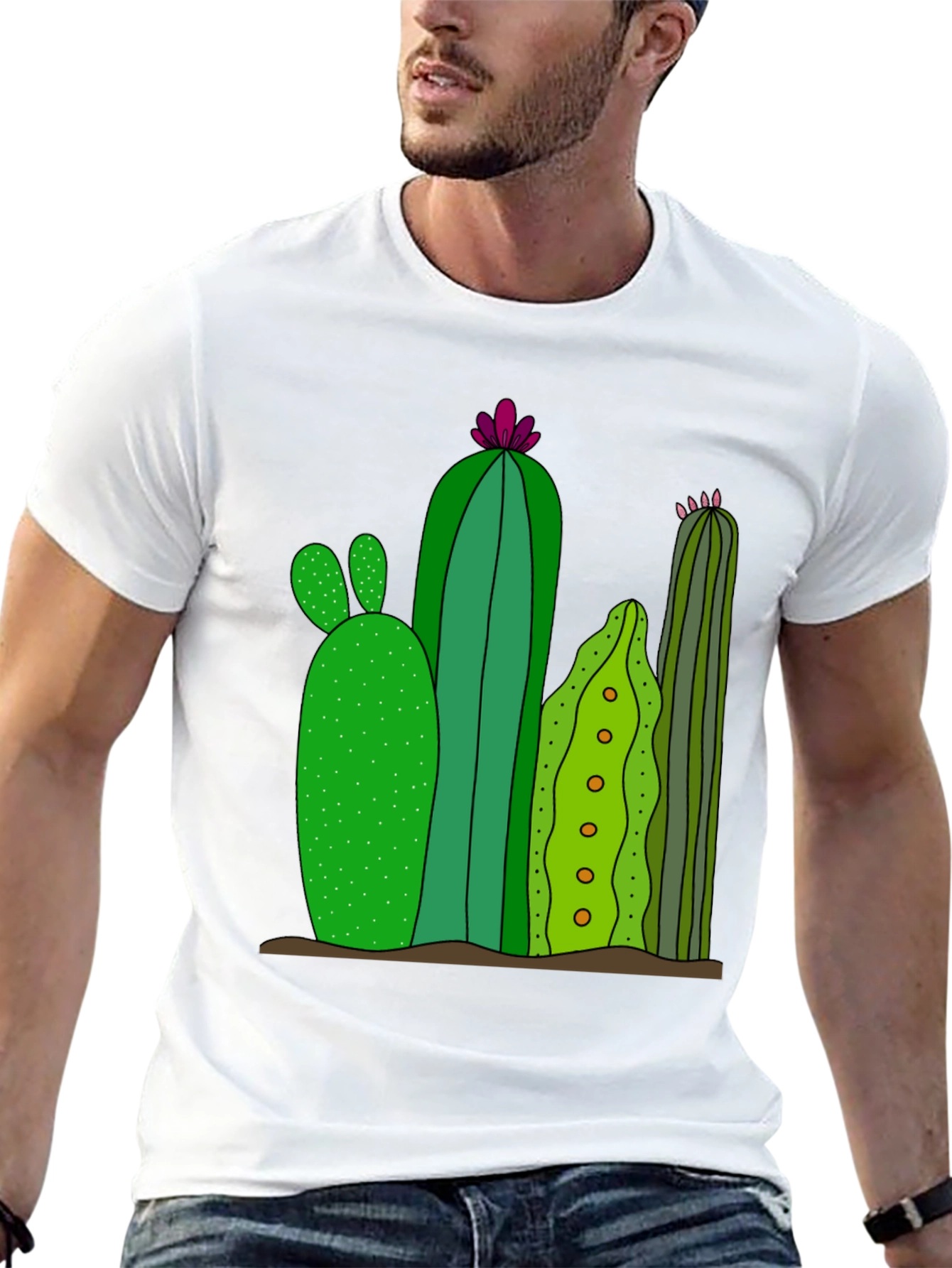 Cactus Graphic Print T-Shirt