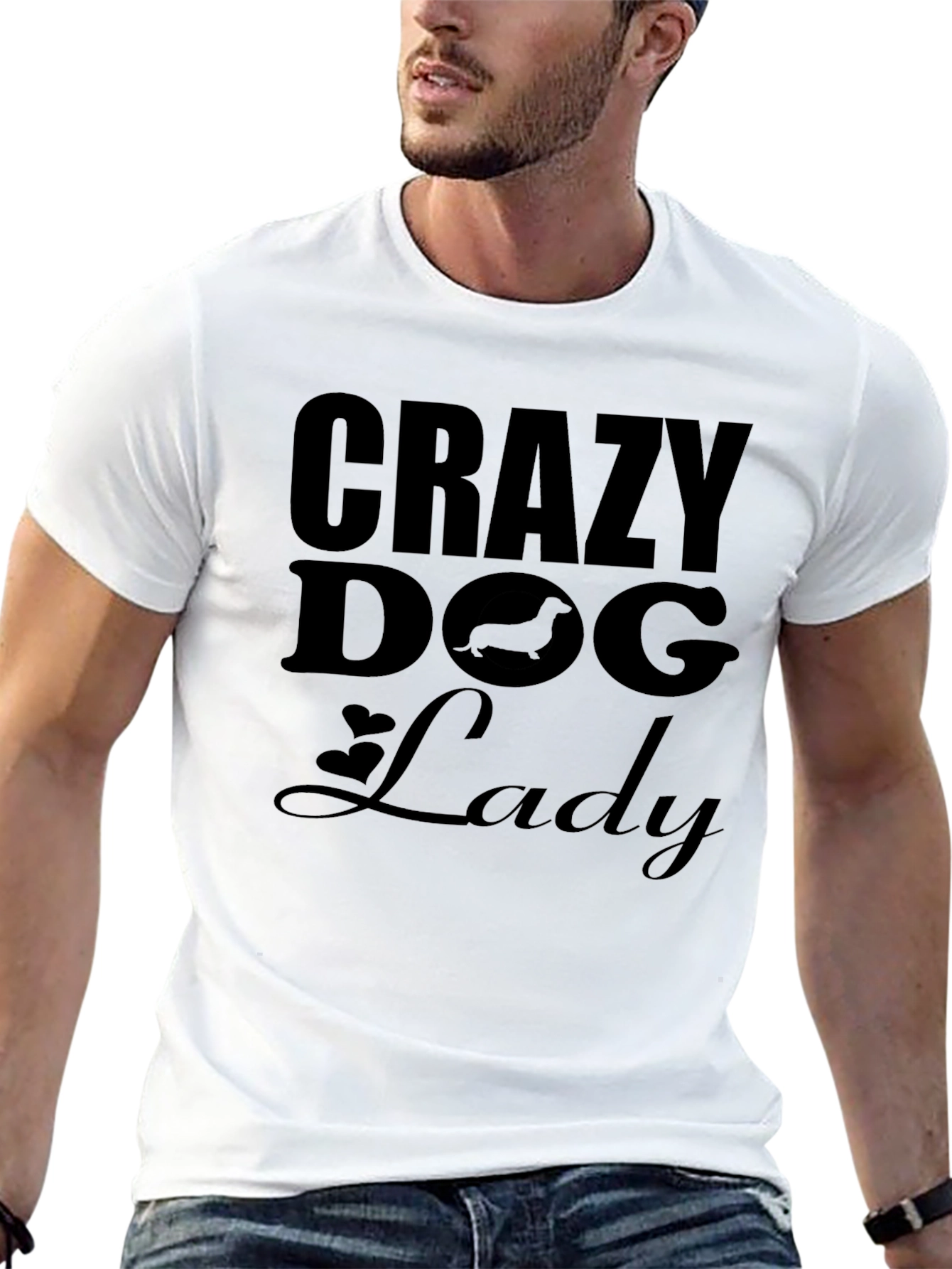 Crazy Dog Lady Graphic Tee - Unisex Fit