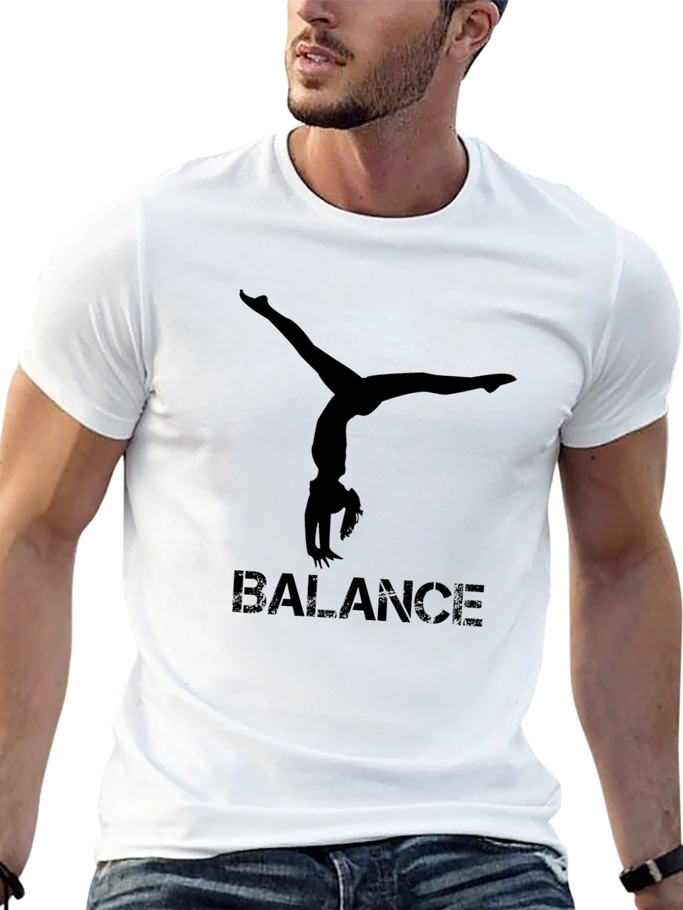 Balance Gymnast Black T-Shirt