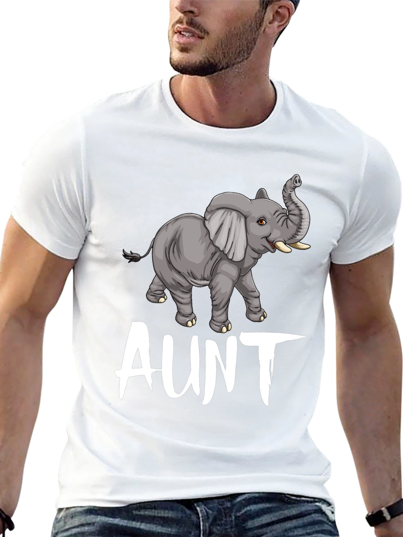 Elephant Aunt T-Shirt - Cute Family Tee