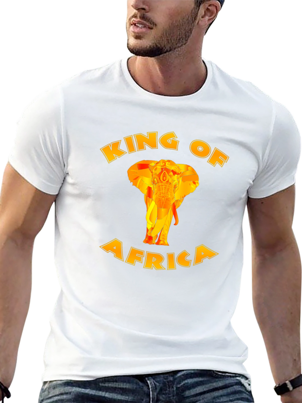 King of Africa Graphic Print Mens T-Shirt