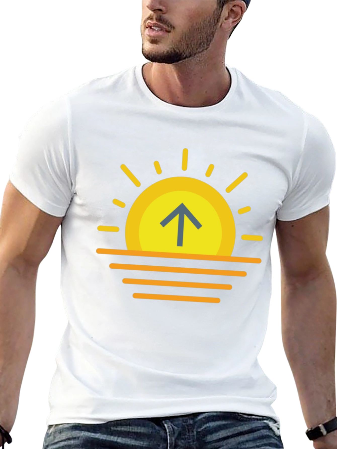 Sunrise Arrow T-Shirt - Modern Graphic Tee