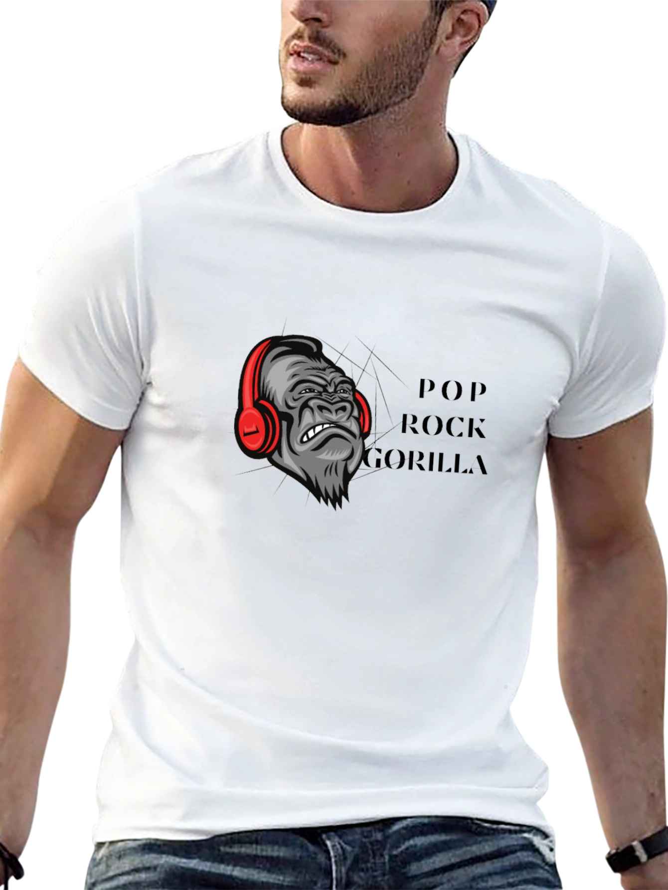 Pop Rock Gorilla Graphic T-Shirt