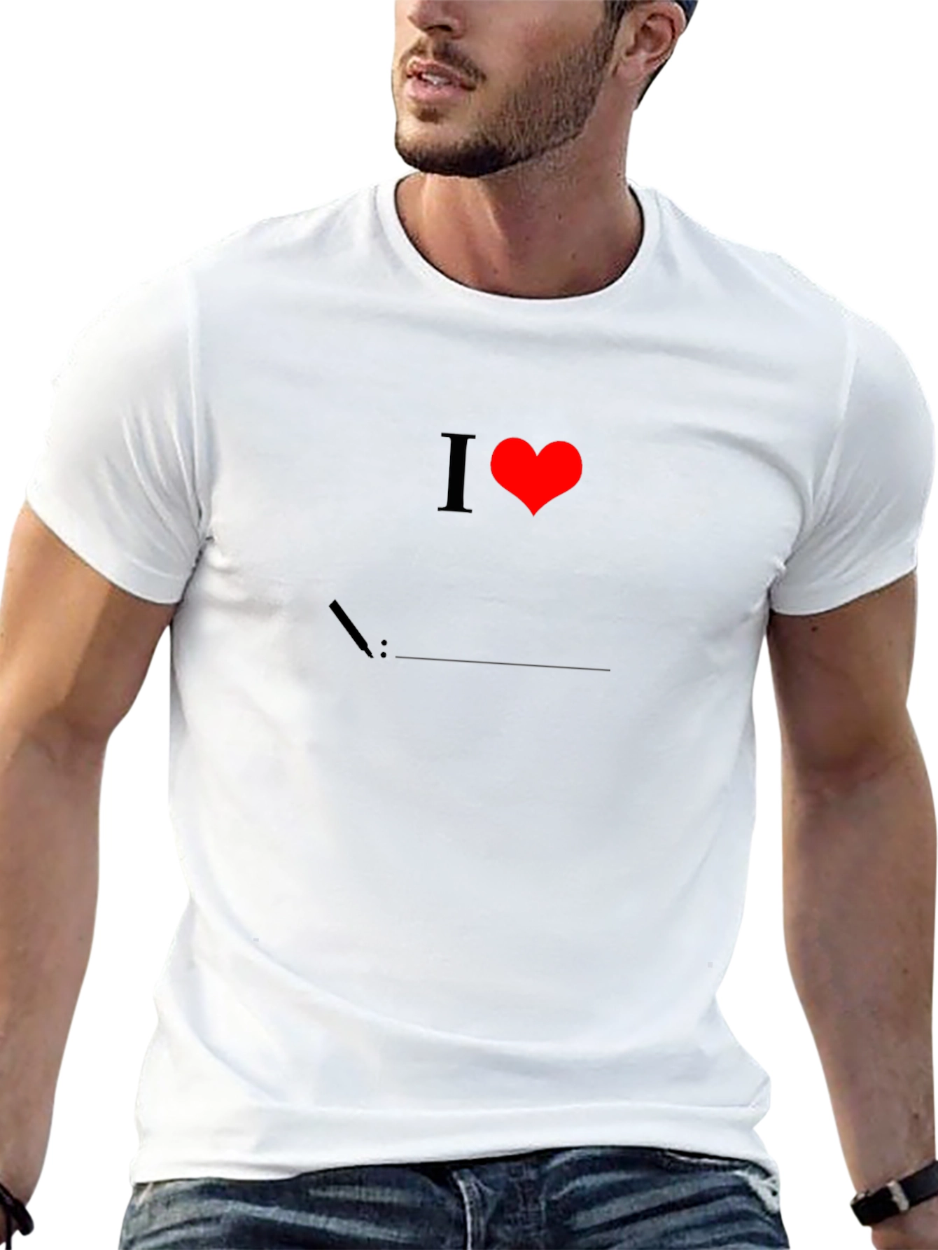 I Love Linux Black T-Shirt