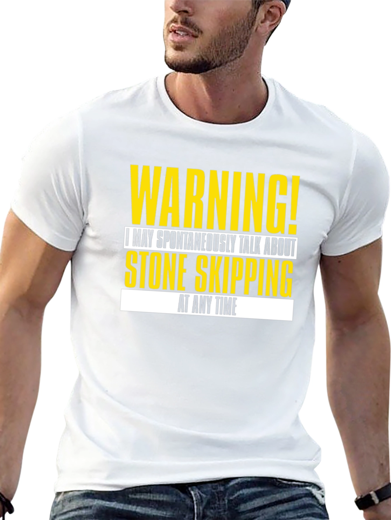 Warning! Stone Skipping T-Shirt
