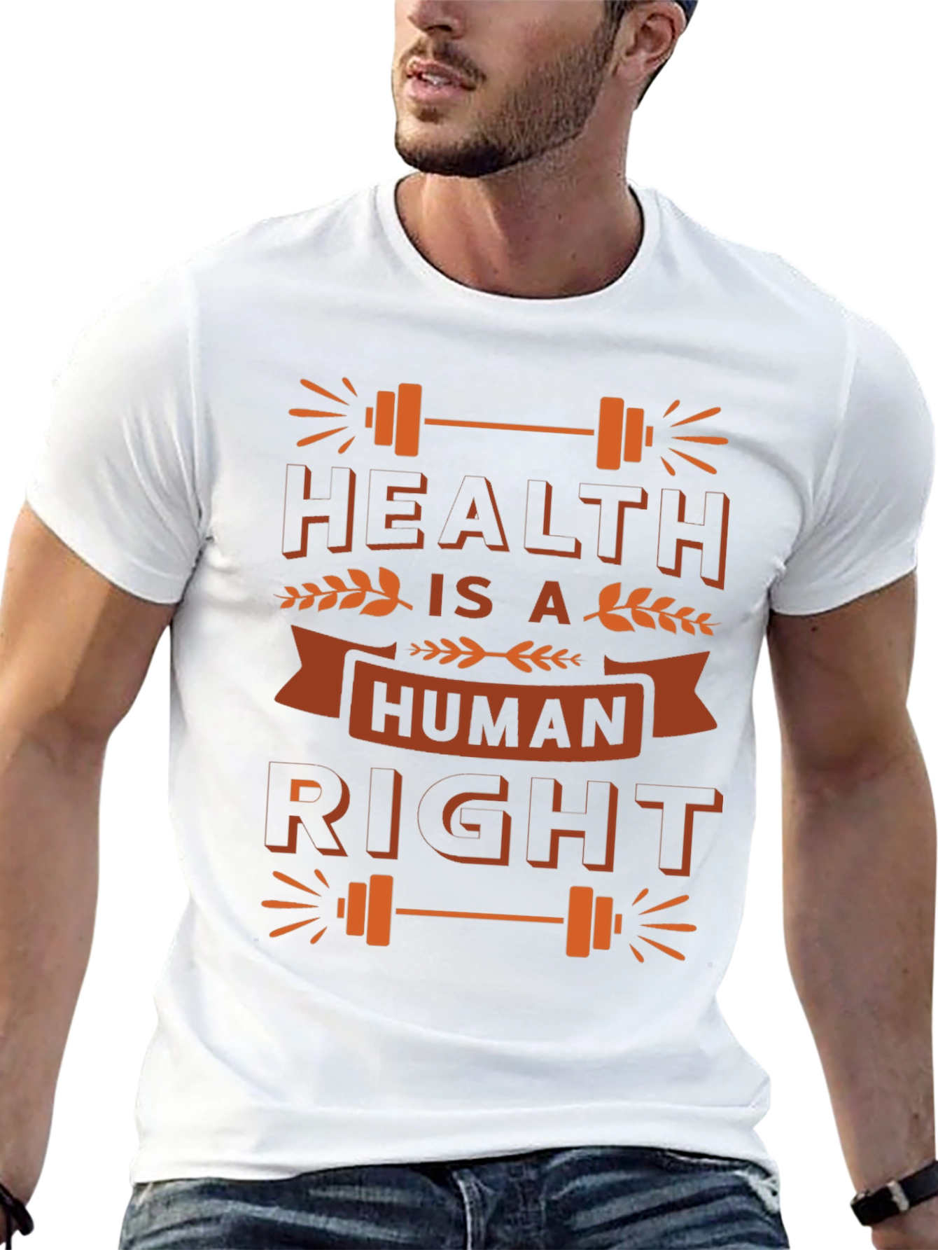 Health is a Human Right Black Graphic T-Shirt