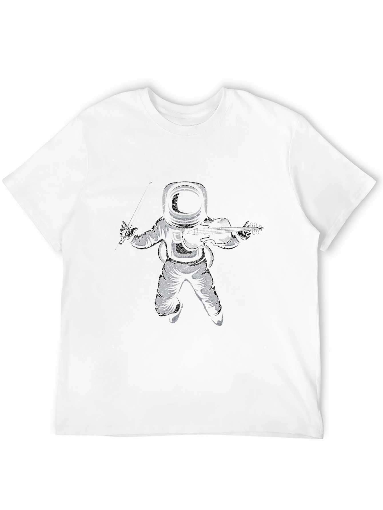 Astronaut Violinist Graphic Tee - Black