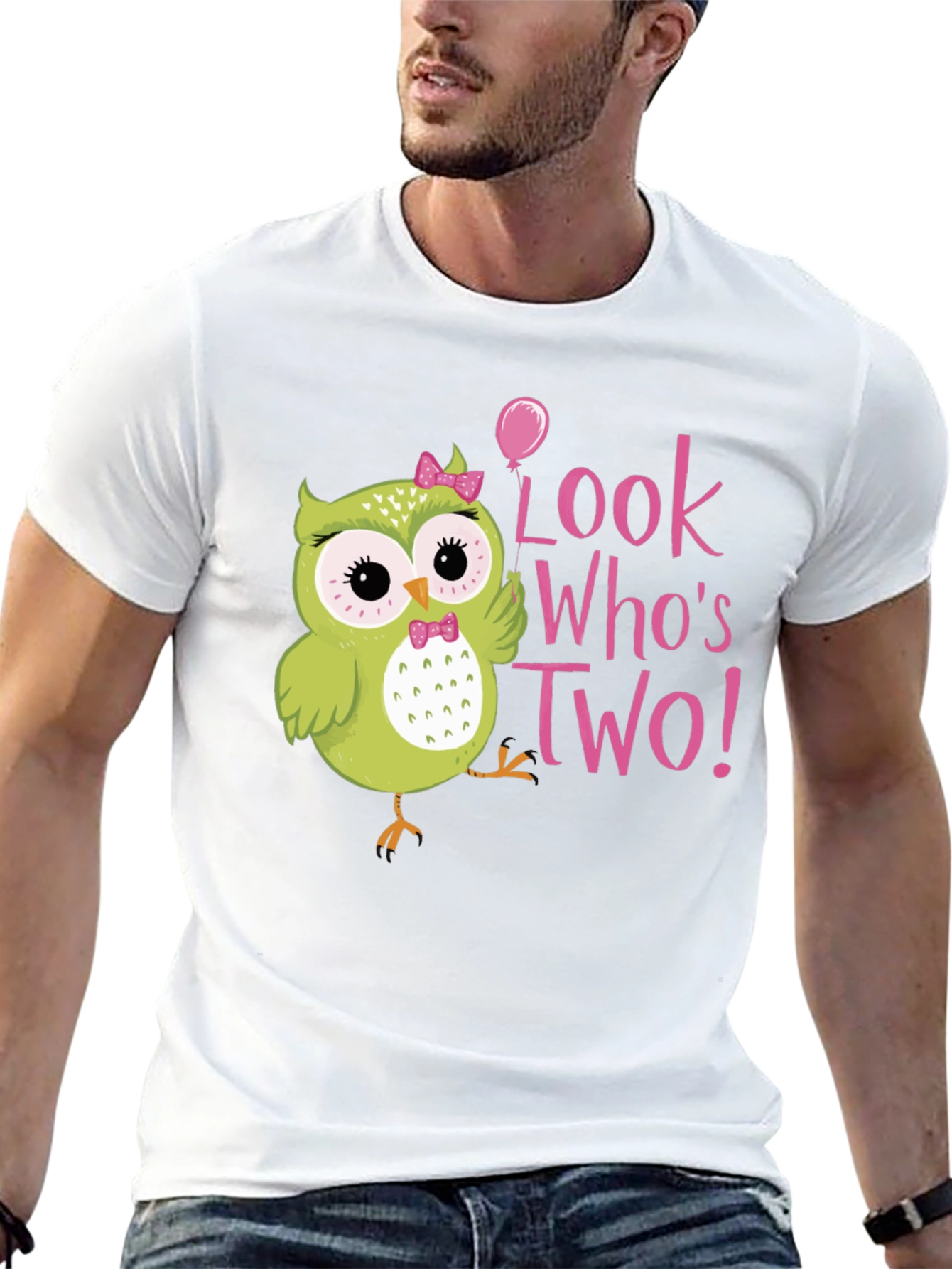 Cute Owl 2nd Birthday T-Shirt - Look Whos Two!