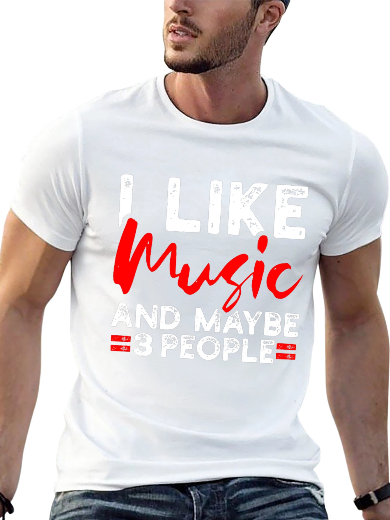 I Like Music And Maybe 3 People T-Shirt
