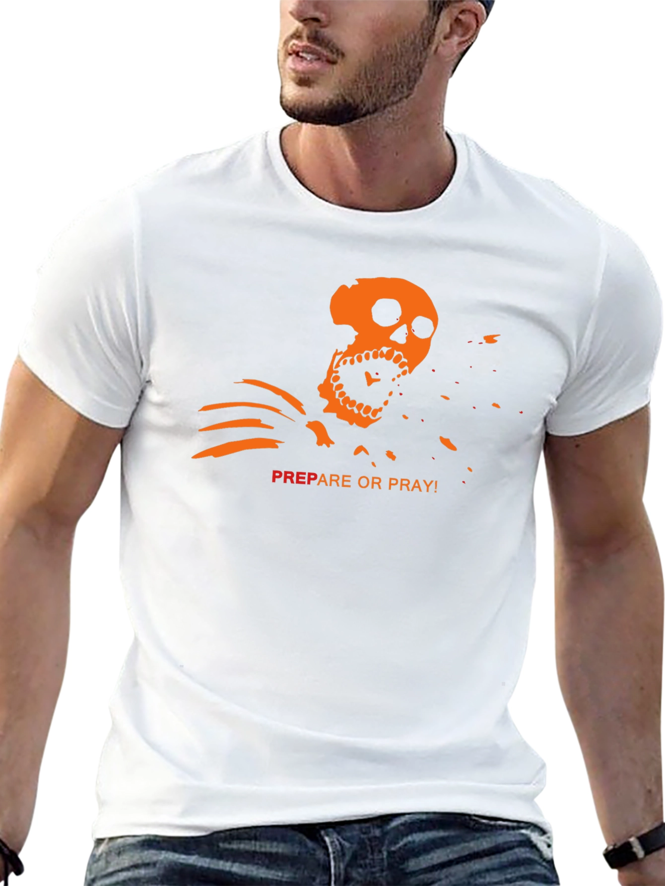 Prepare or Pray T-Shirt - Skeleton Graphic Tee