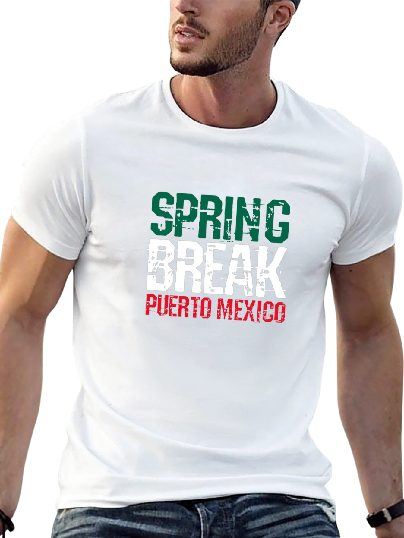 Spring Break Puerto Mexico Graphic T-Shirt