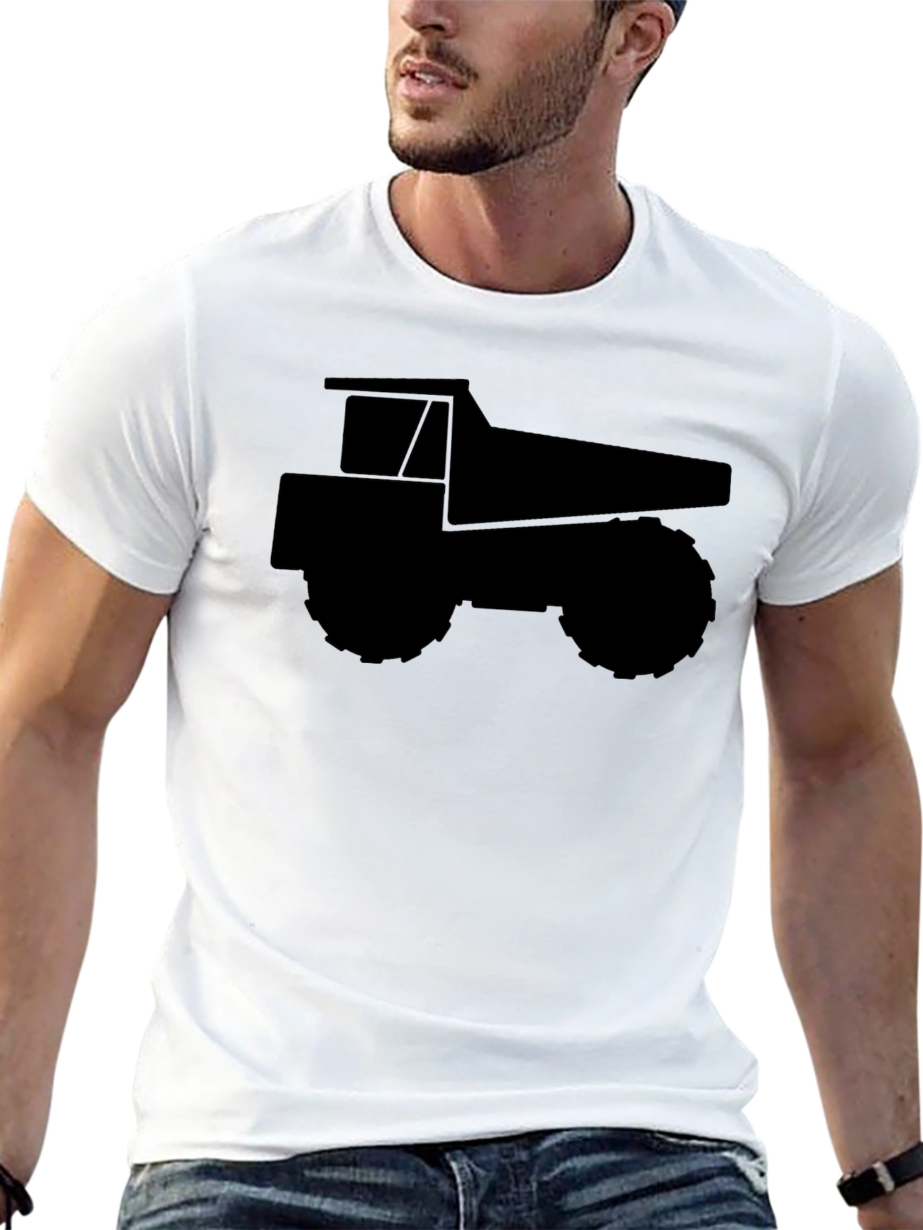 Black Dump Truck Graphic Tee