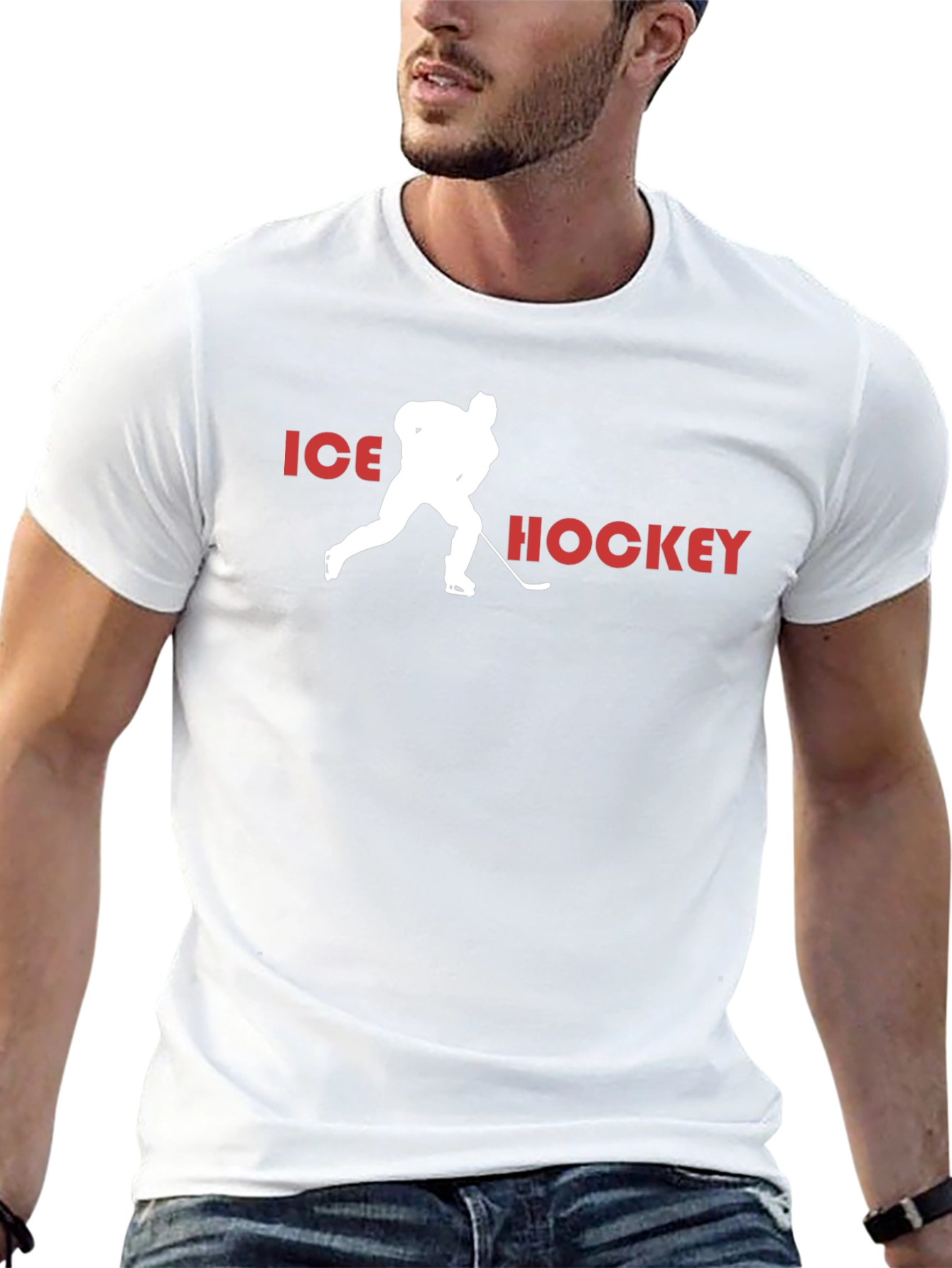 Ice Hockey Graphic Tee - Sportswear Fan Apparel