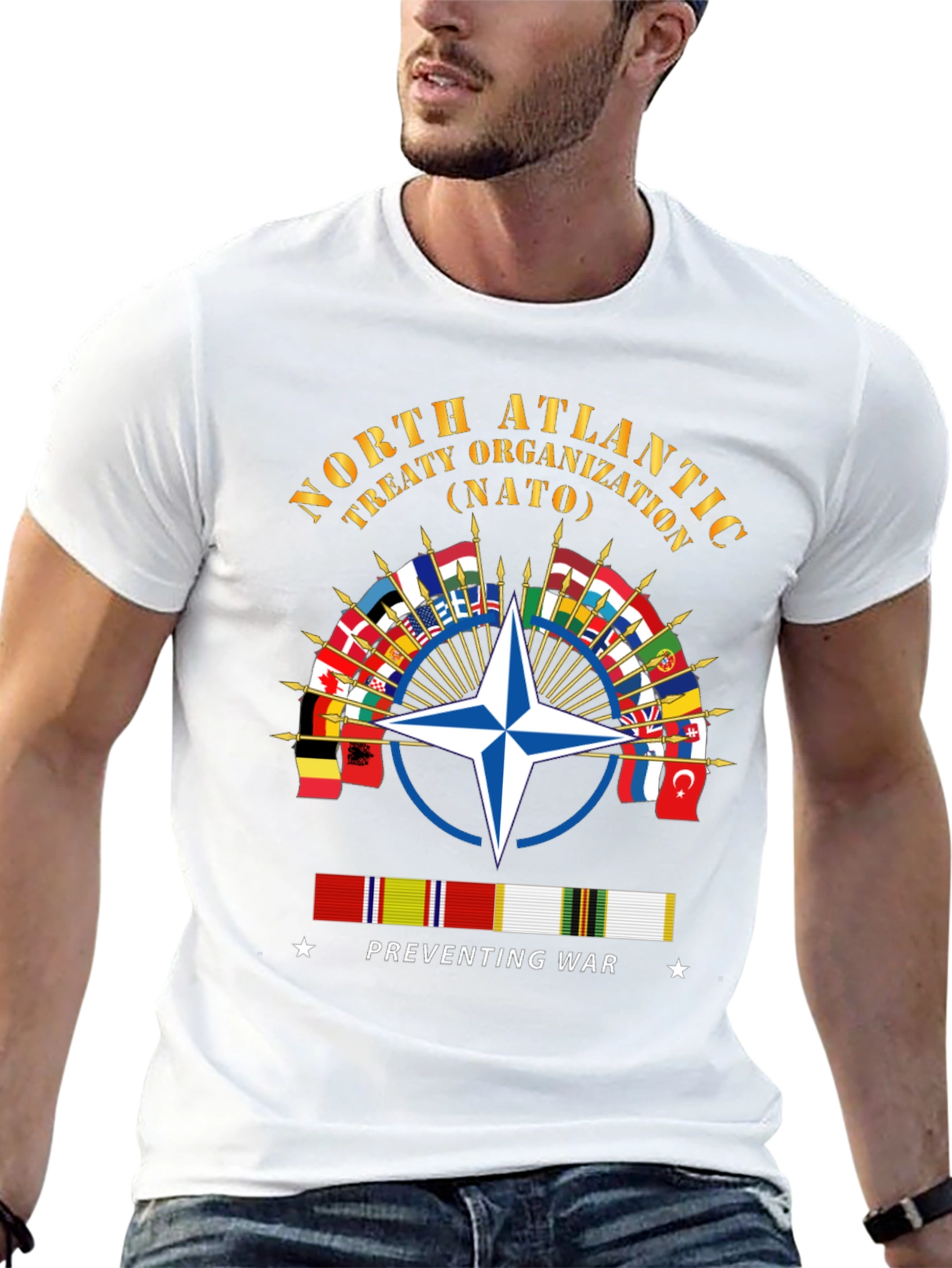 NATO Preventing War Graphic T-Shirt