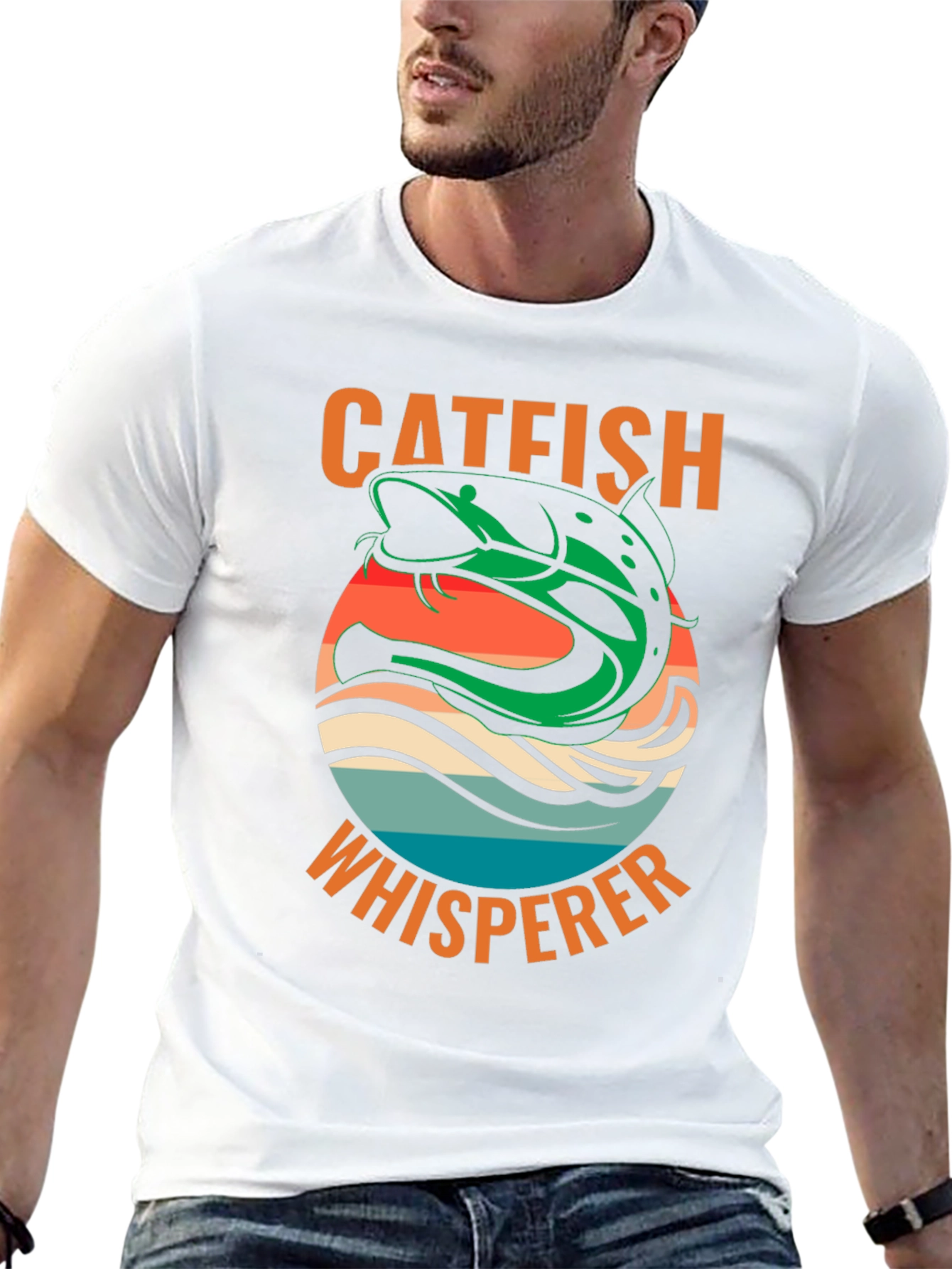 Catfish Whisperer Graphic T-Shirt - Fishing Lover Tee