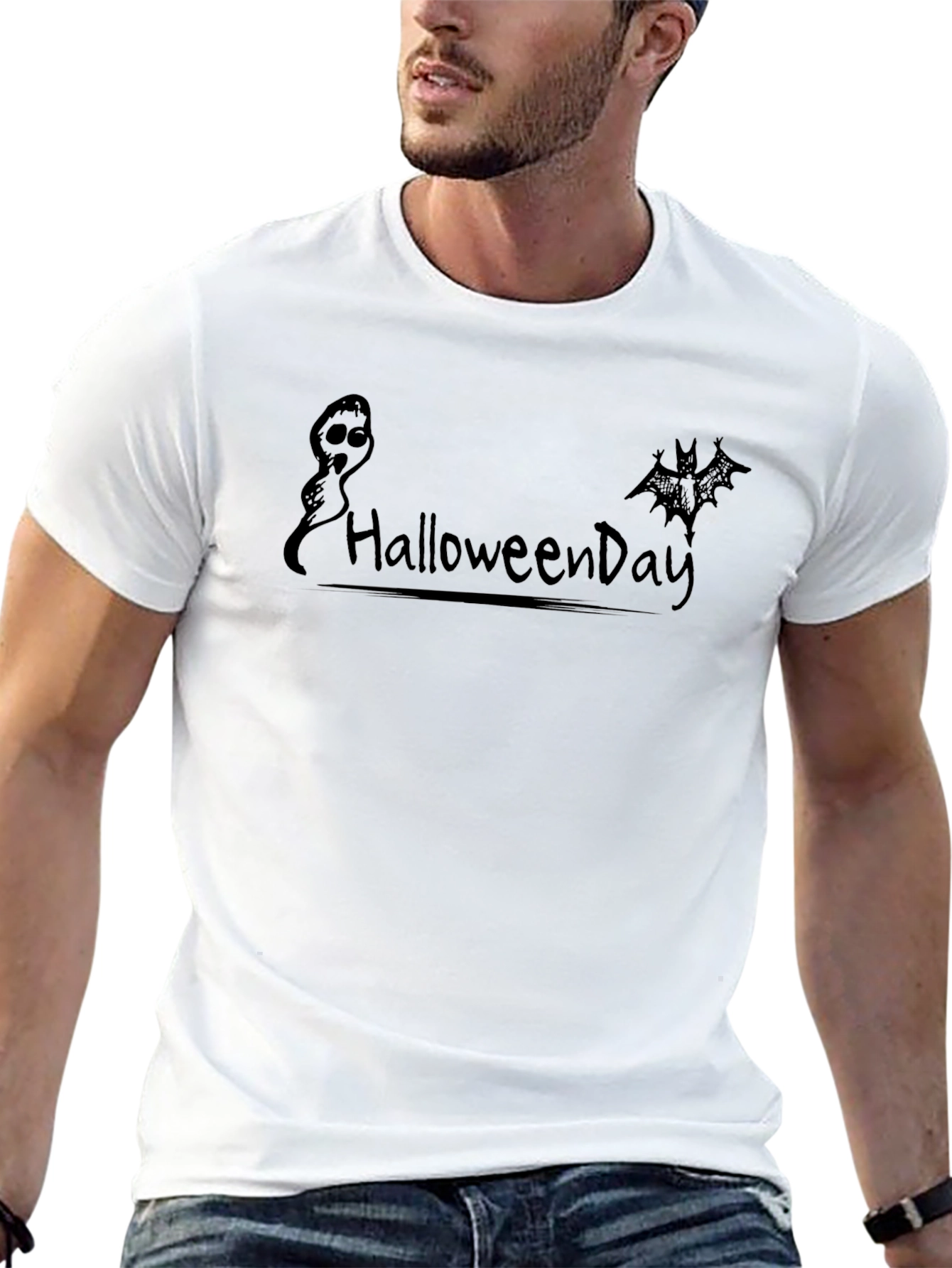 HalloweenDay Black Graphic T-Shirt