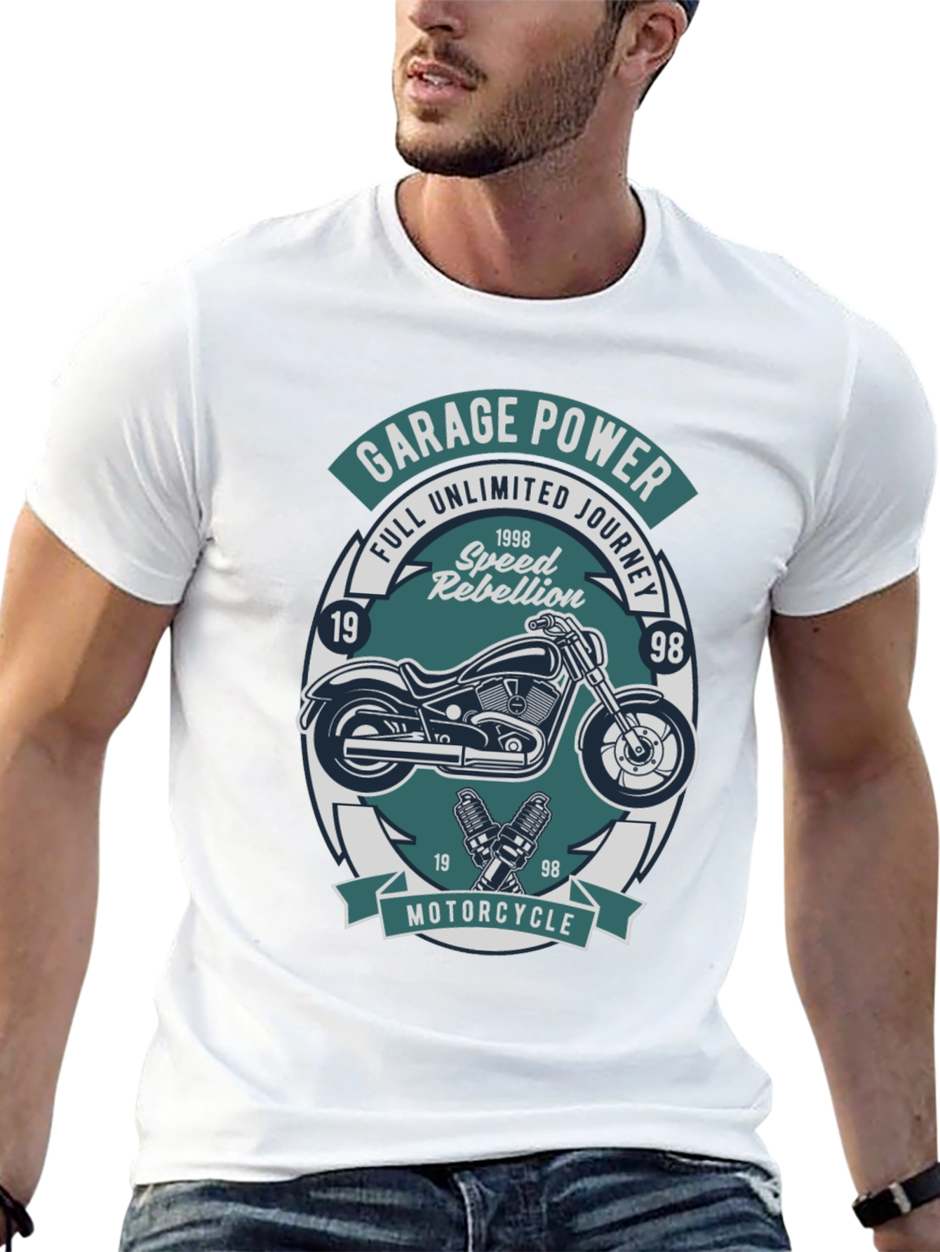 Garage Power Motorcycle T-Shirt