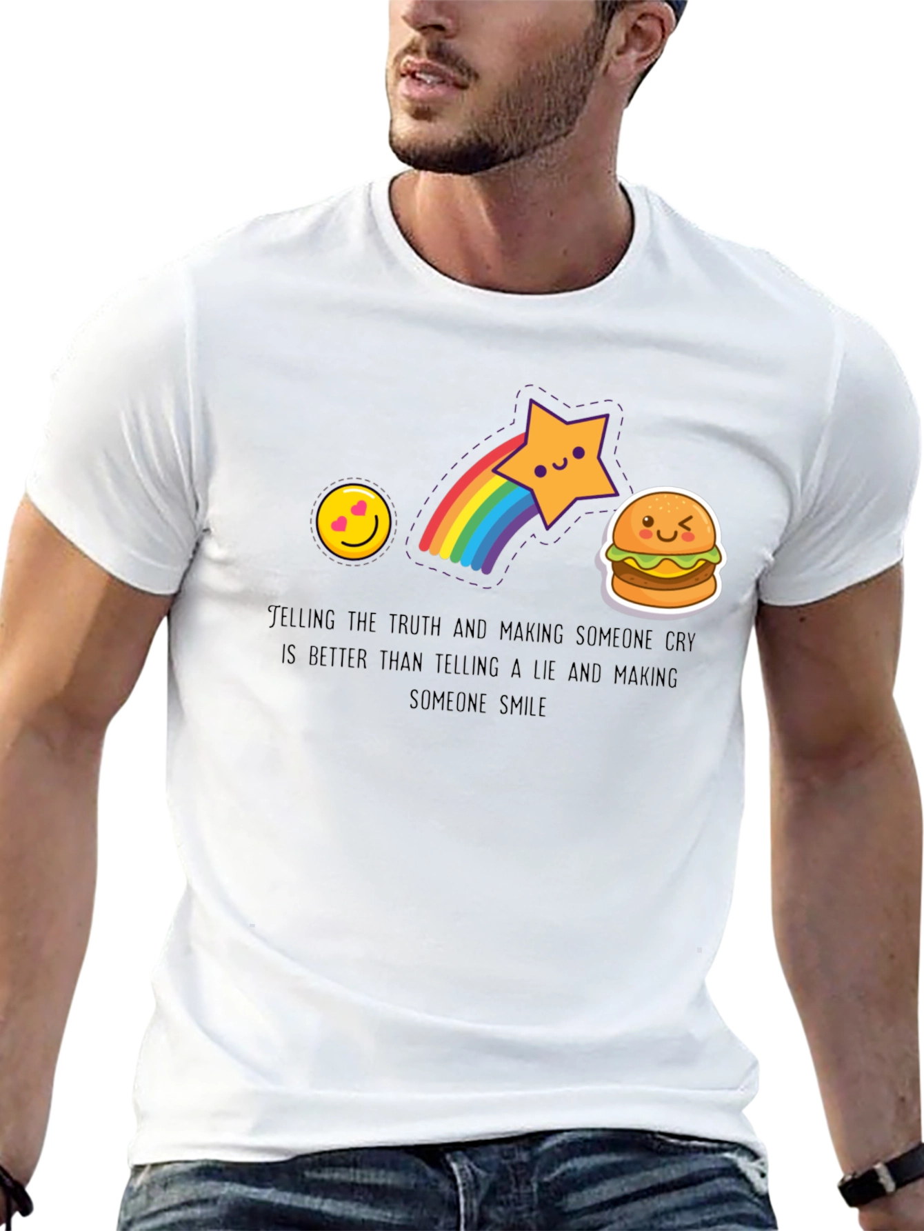 Emoji Graphic Tee - Telling the Truth