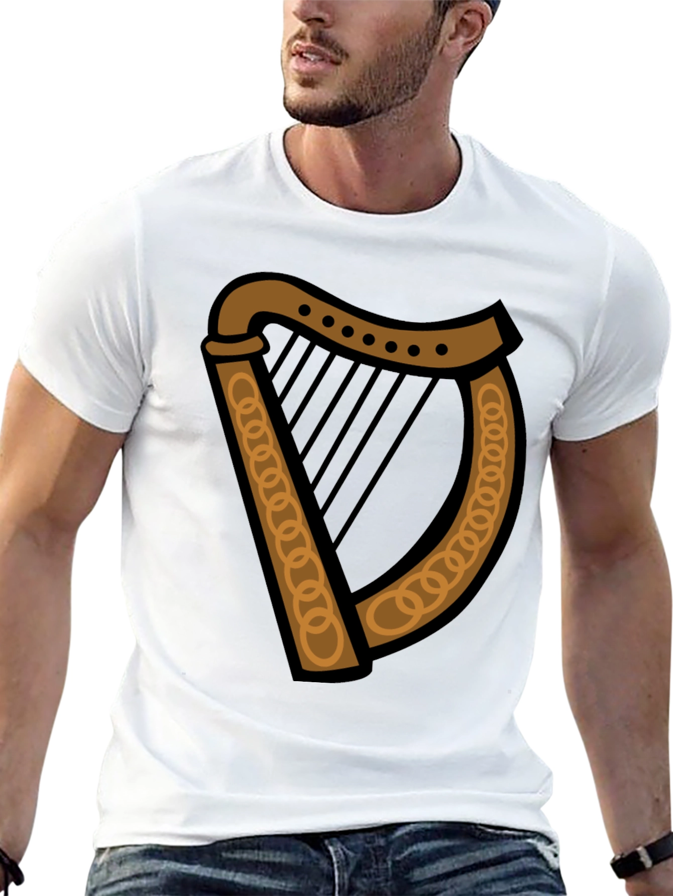 Irish Harp Graphic Tee - St. Patricks Day