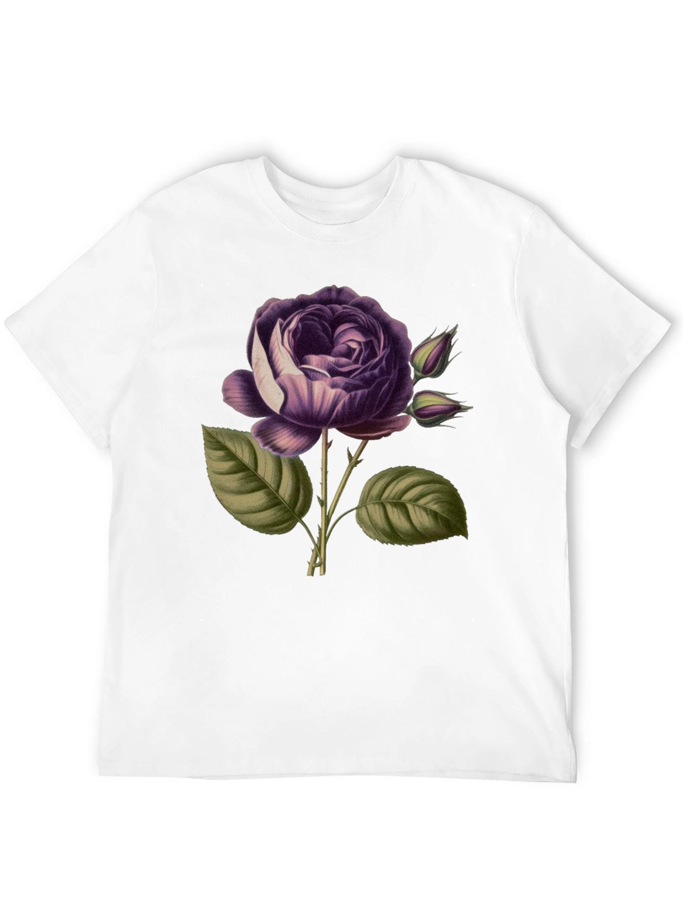 Elegant Rose Graphic Tee - Stylish Floral Design