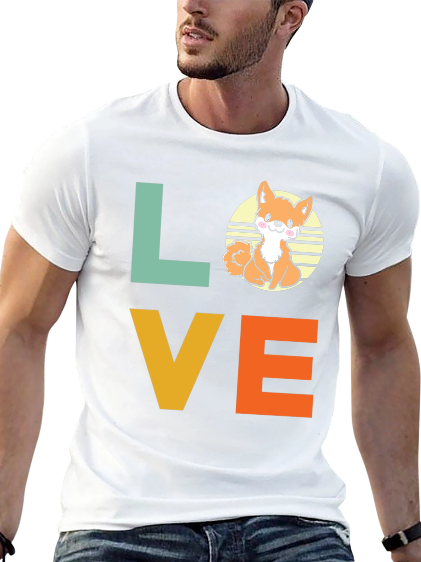 Cute Corgi Dog Love Graphic T-Shirt