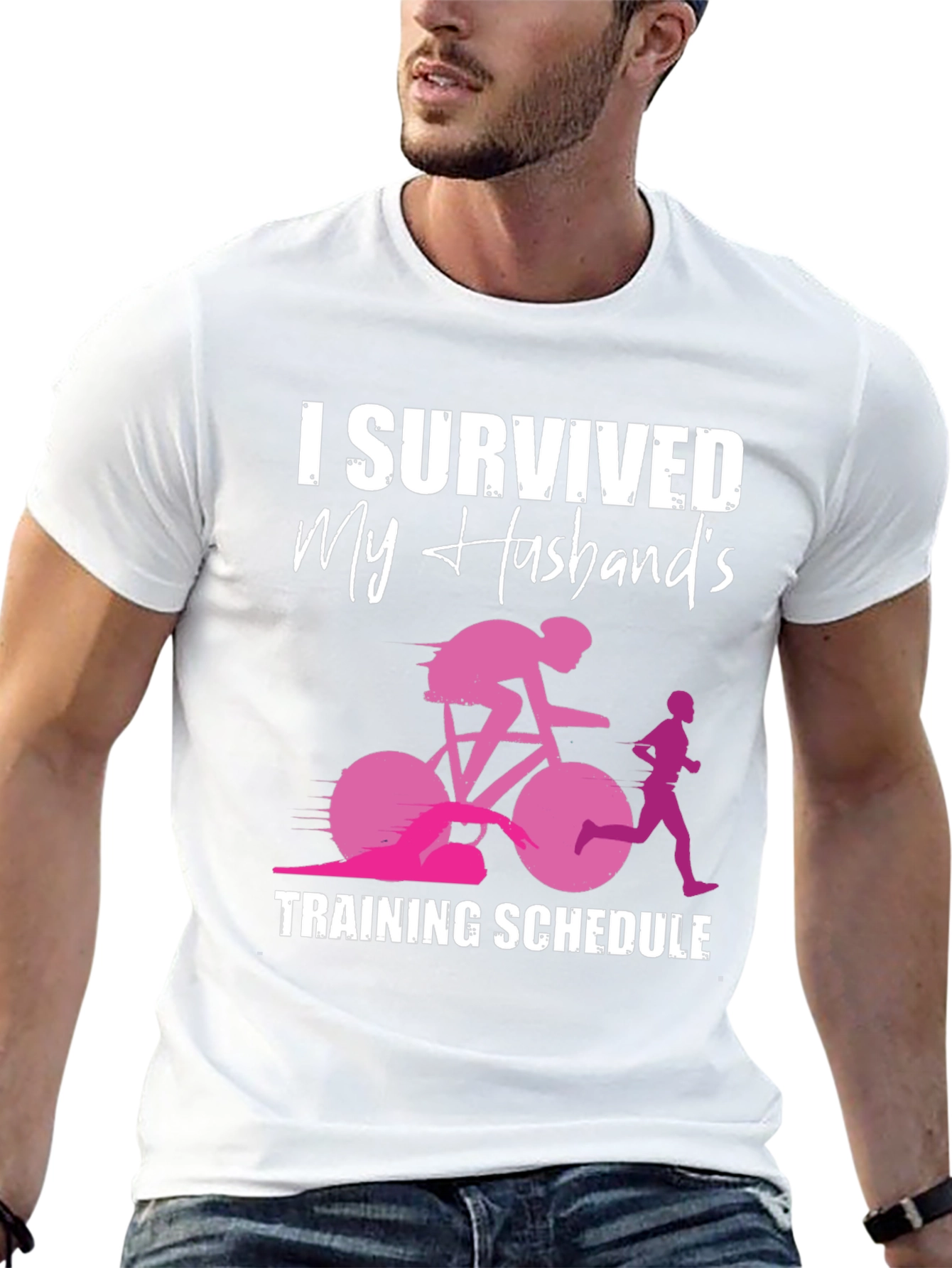 I Survived My Husbands Training Schedule T-Shirt