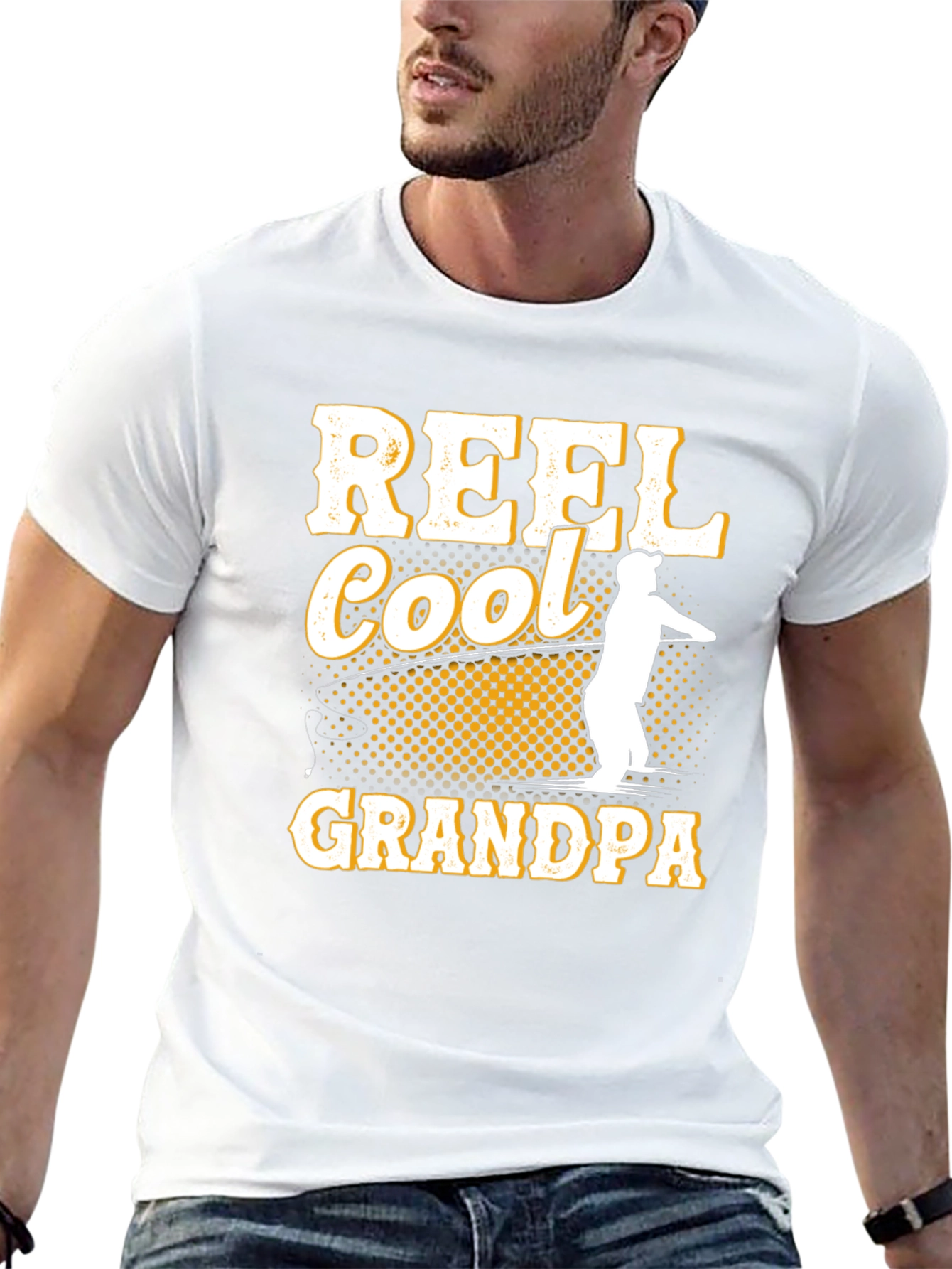 Reel Cool Grandpa Fishing T-Shirt