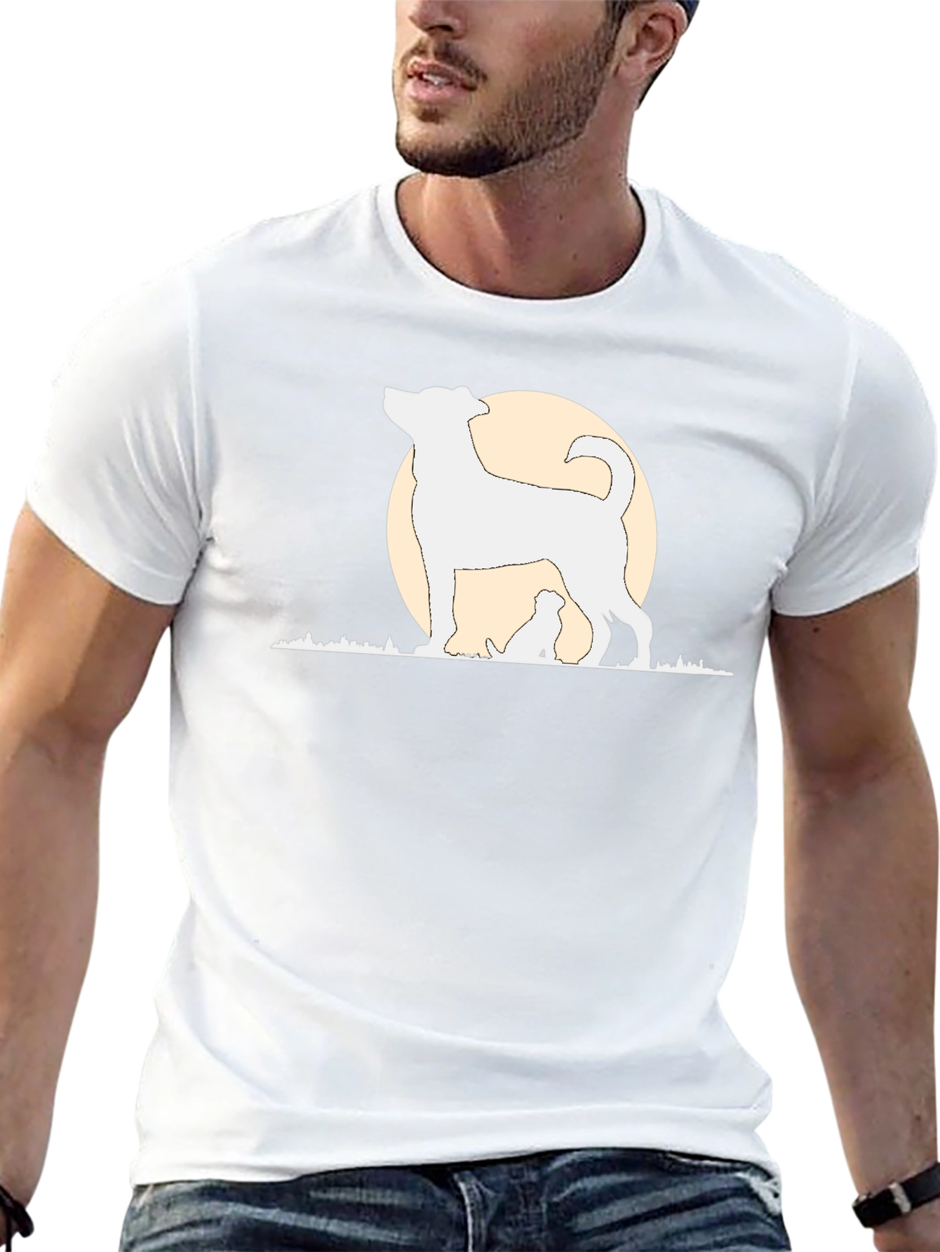 Dog Silhouette T-Shirt