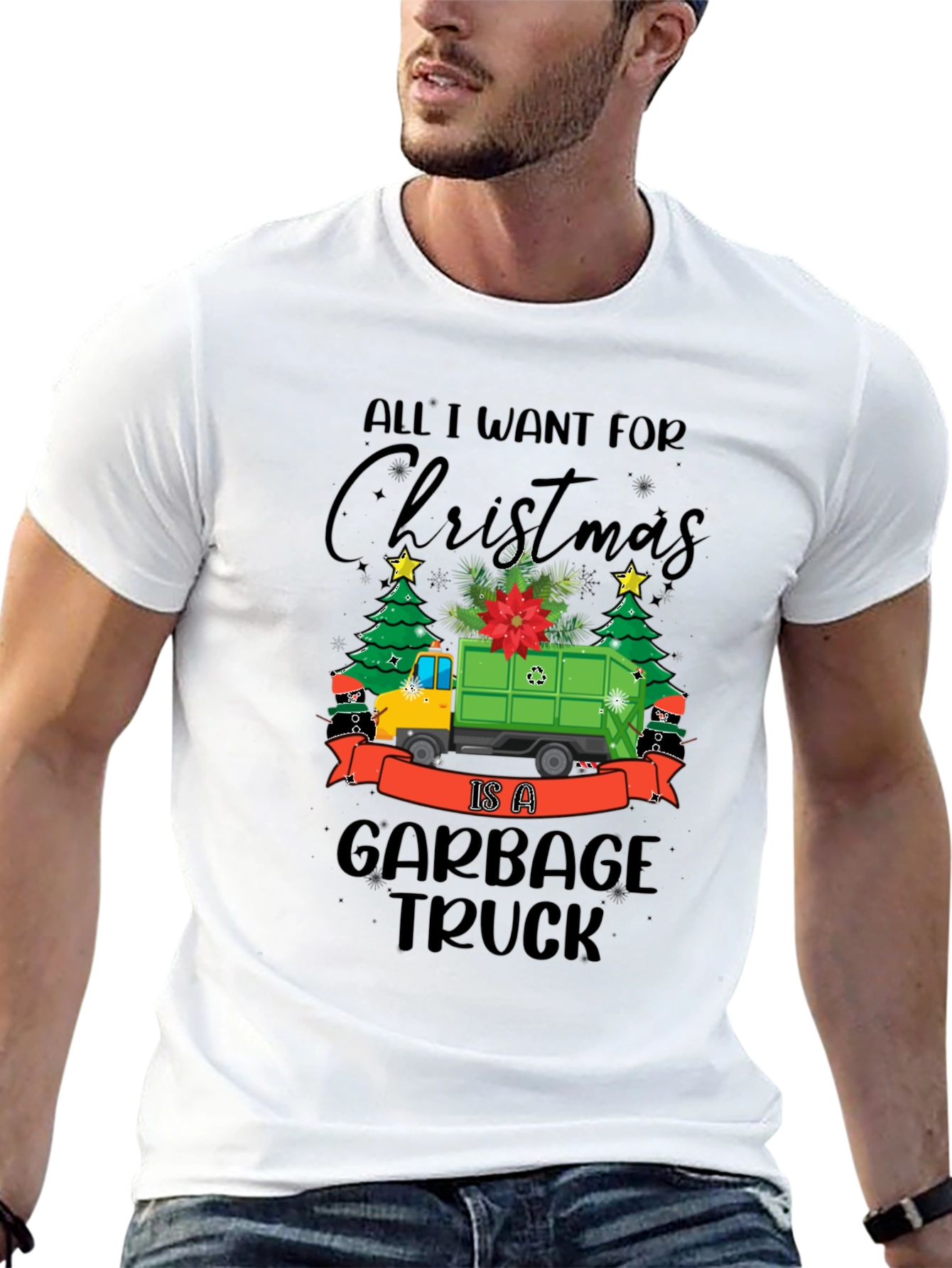 Christmas Garbage Truck T-Shirt