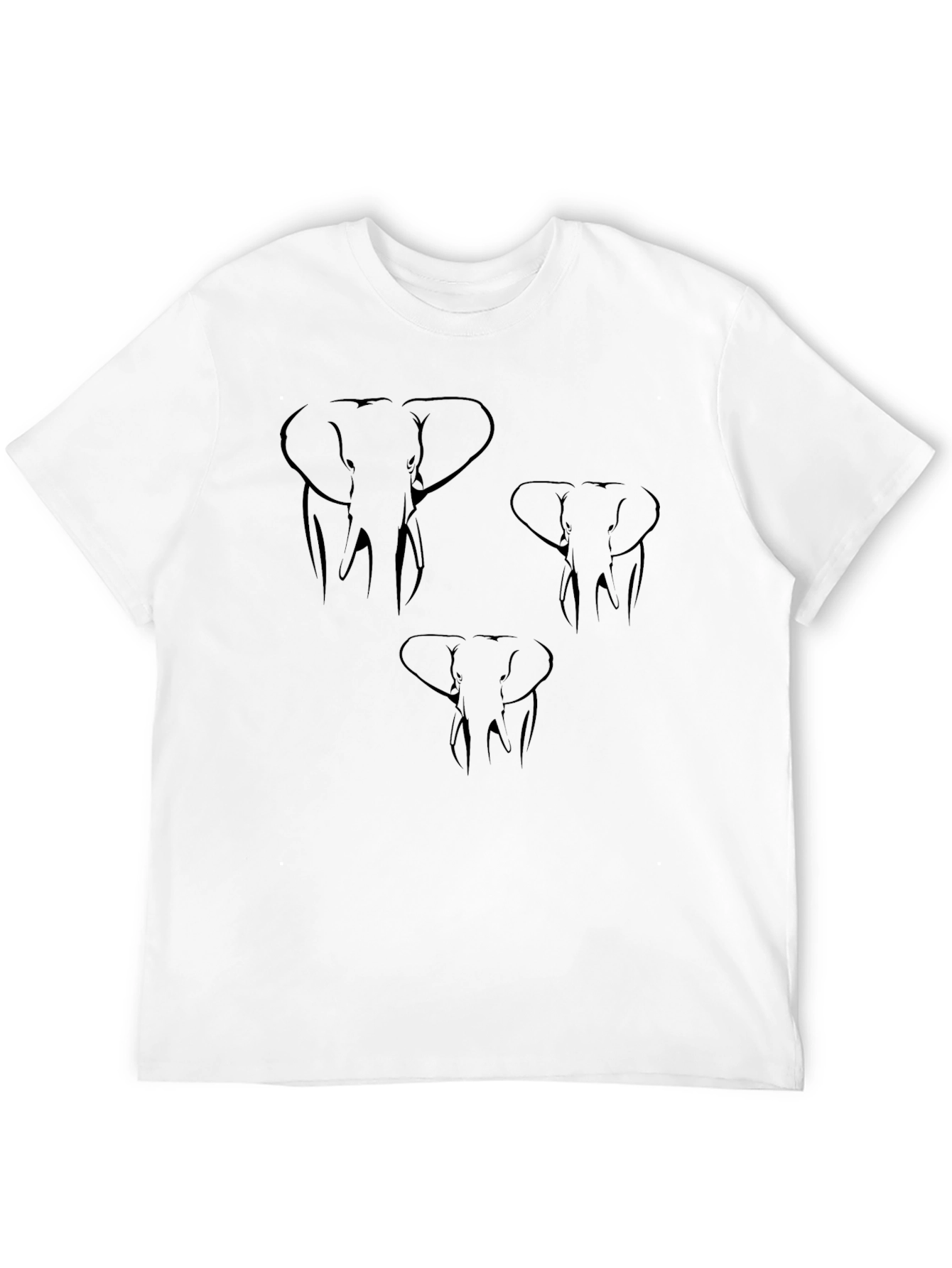 Elephant Graphic Tee - Classic Black Cotton