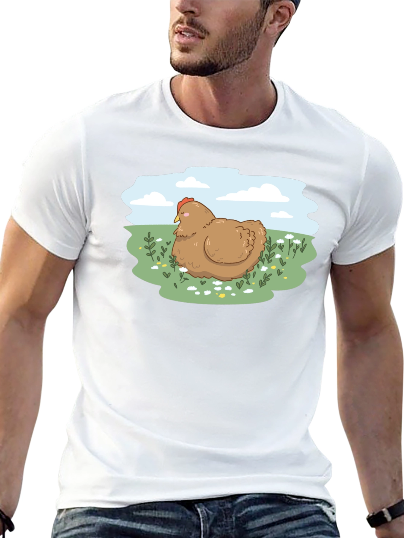 Cute Chicken Meadow T-Shirt