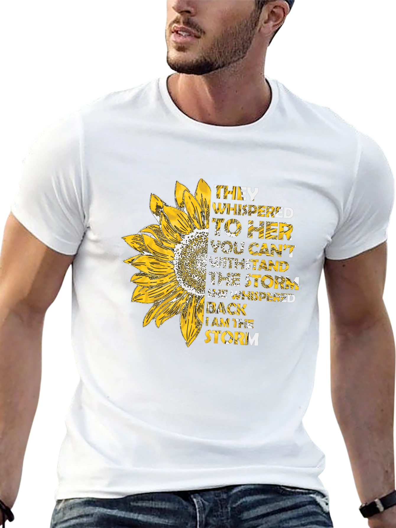 Sunflower Inspirational T-Shirt - I am the Storm