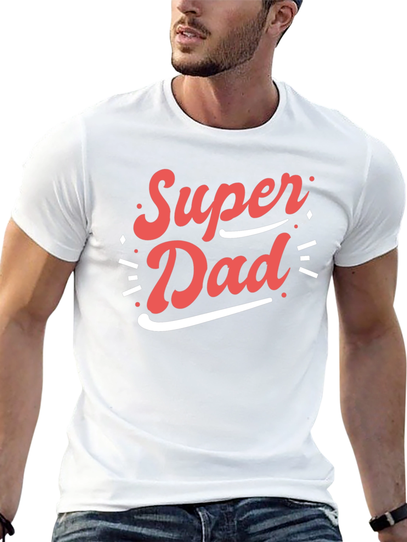 Super Dad T-Shirt - Black Cotton Tee