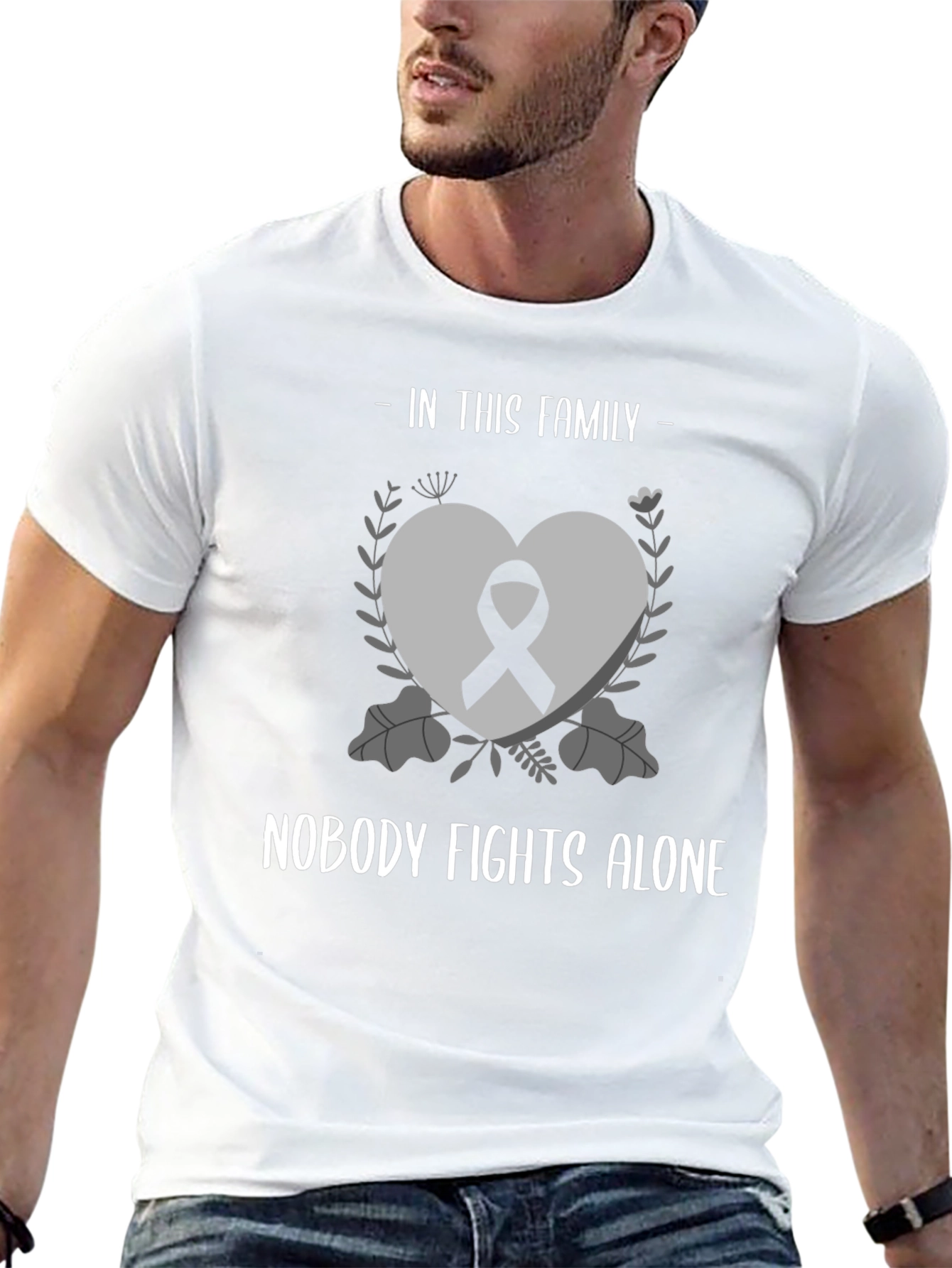 In This Family Nobody Fights Alone T-Shirt