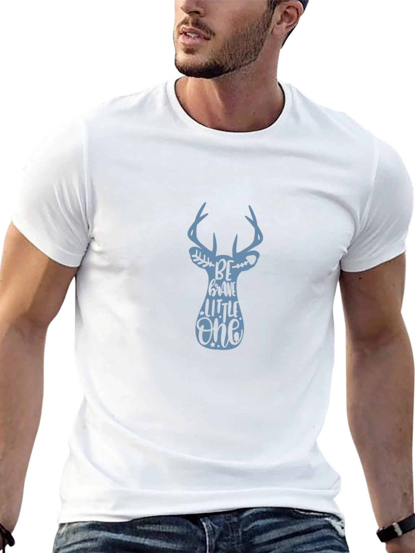 Be Brave Little One Deer Graphic T-Shirt