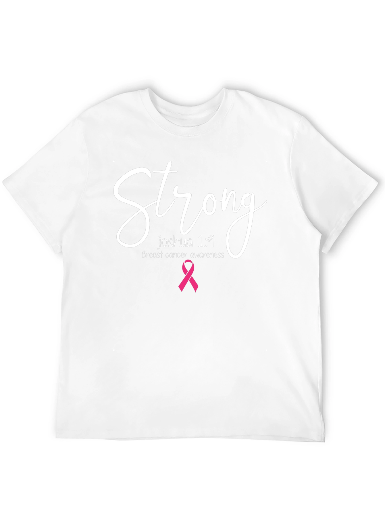Strong Breast Cancer Awareness Black T-Shirt