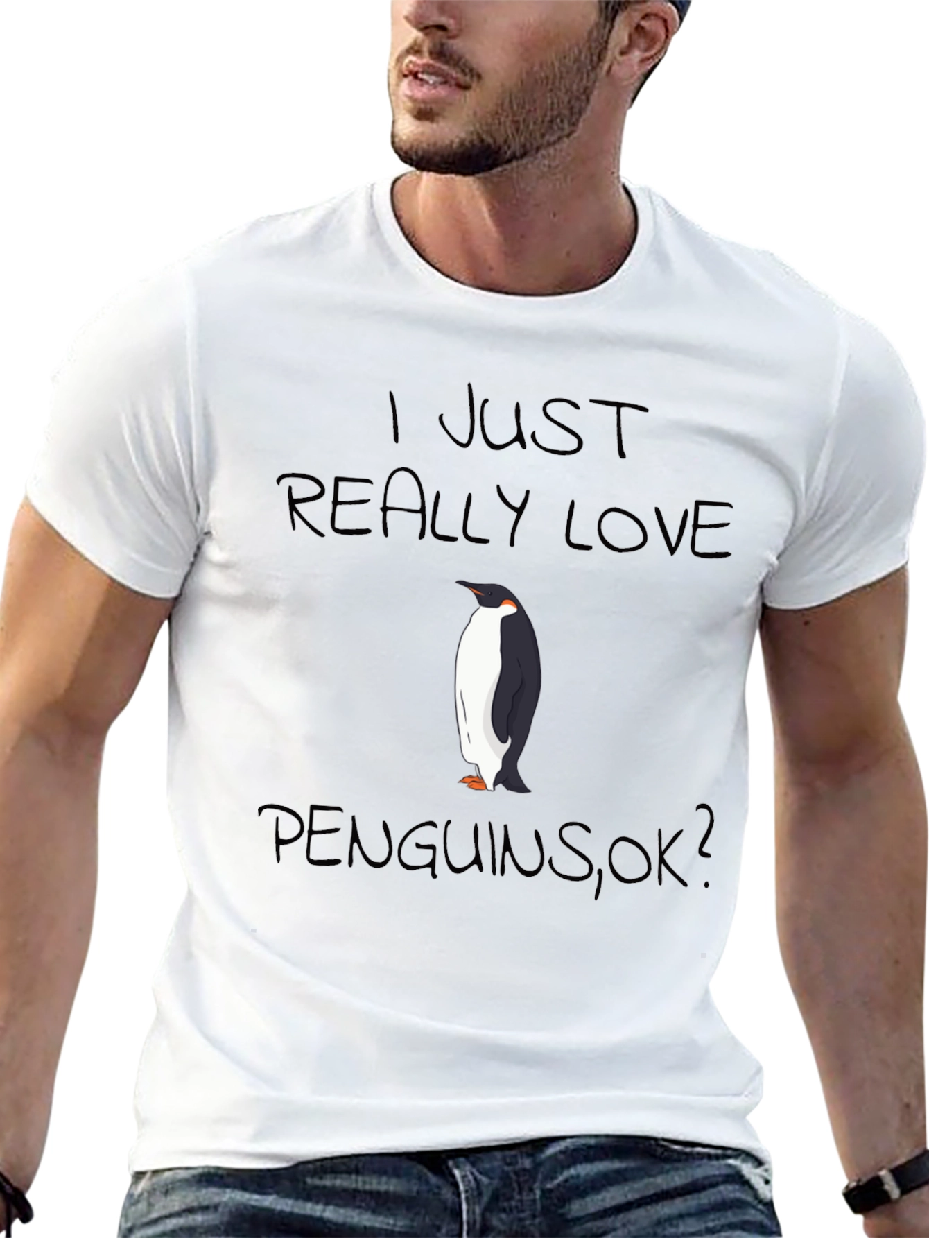 I Love Penguins Graphic T-Shirt