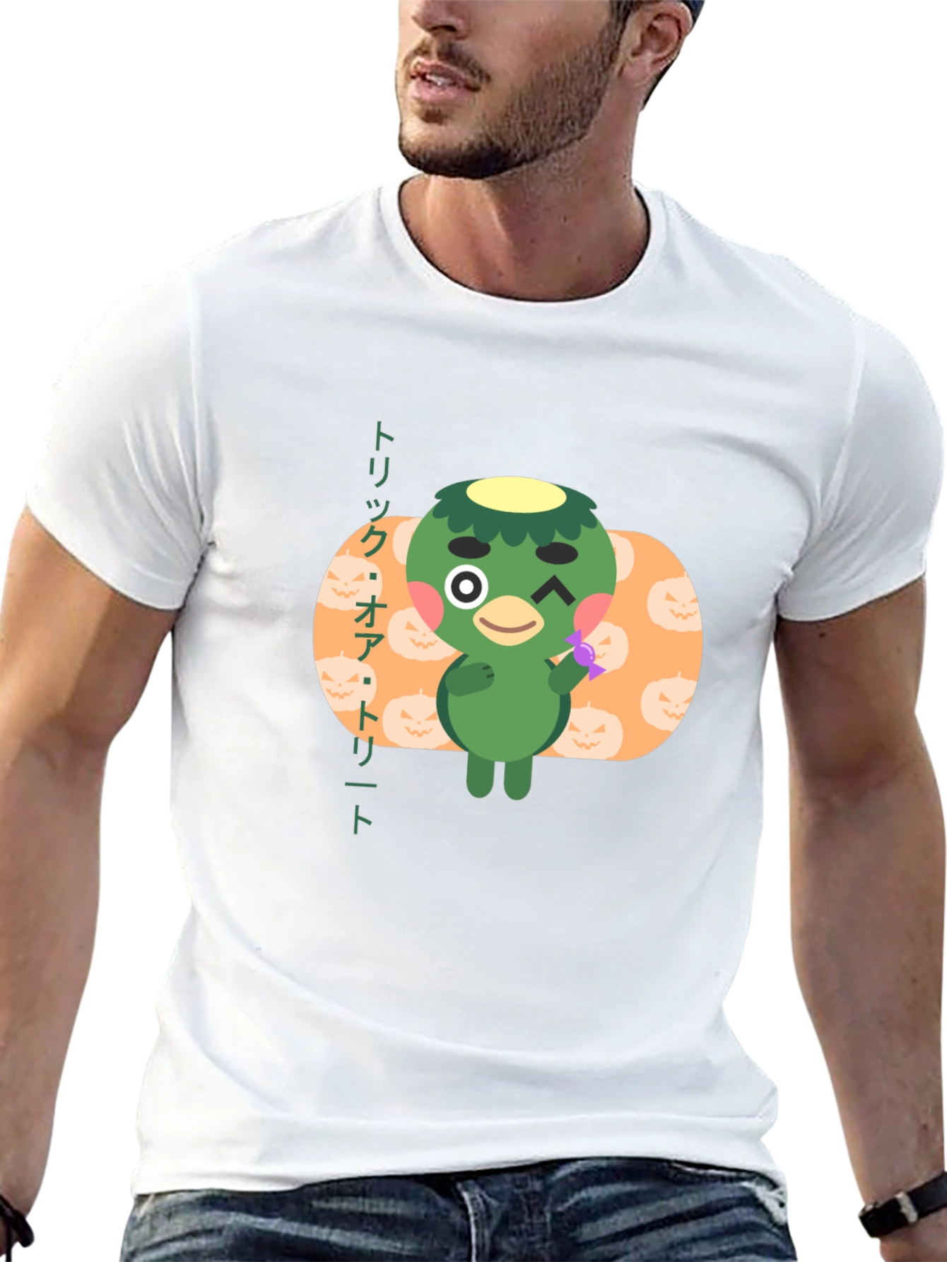 Halloween Shino Animal Crossing Black T-Shirt