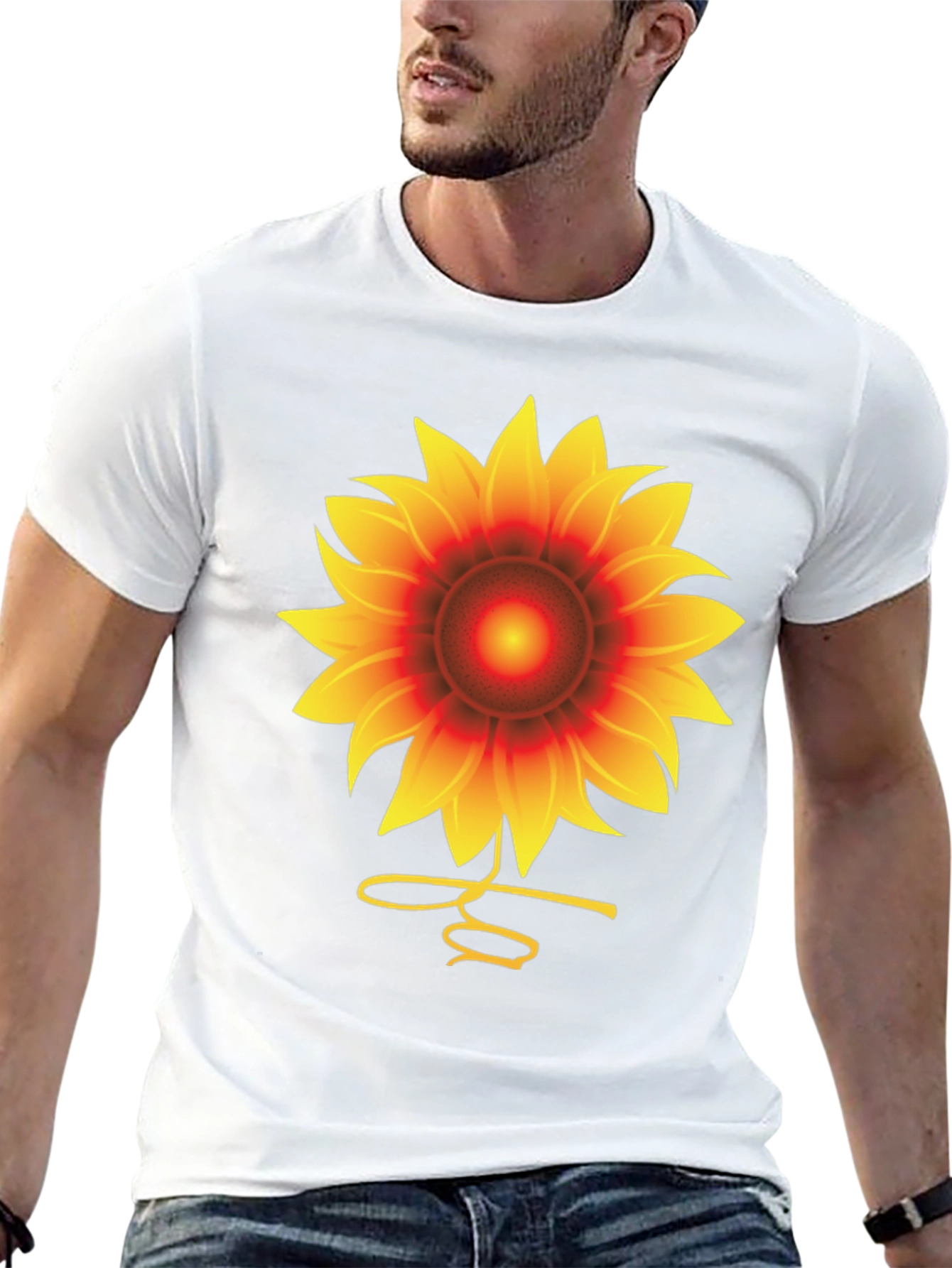 Sunflower Graphic Tee - Unisex Black T-Shirt