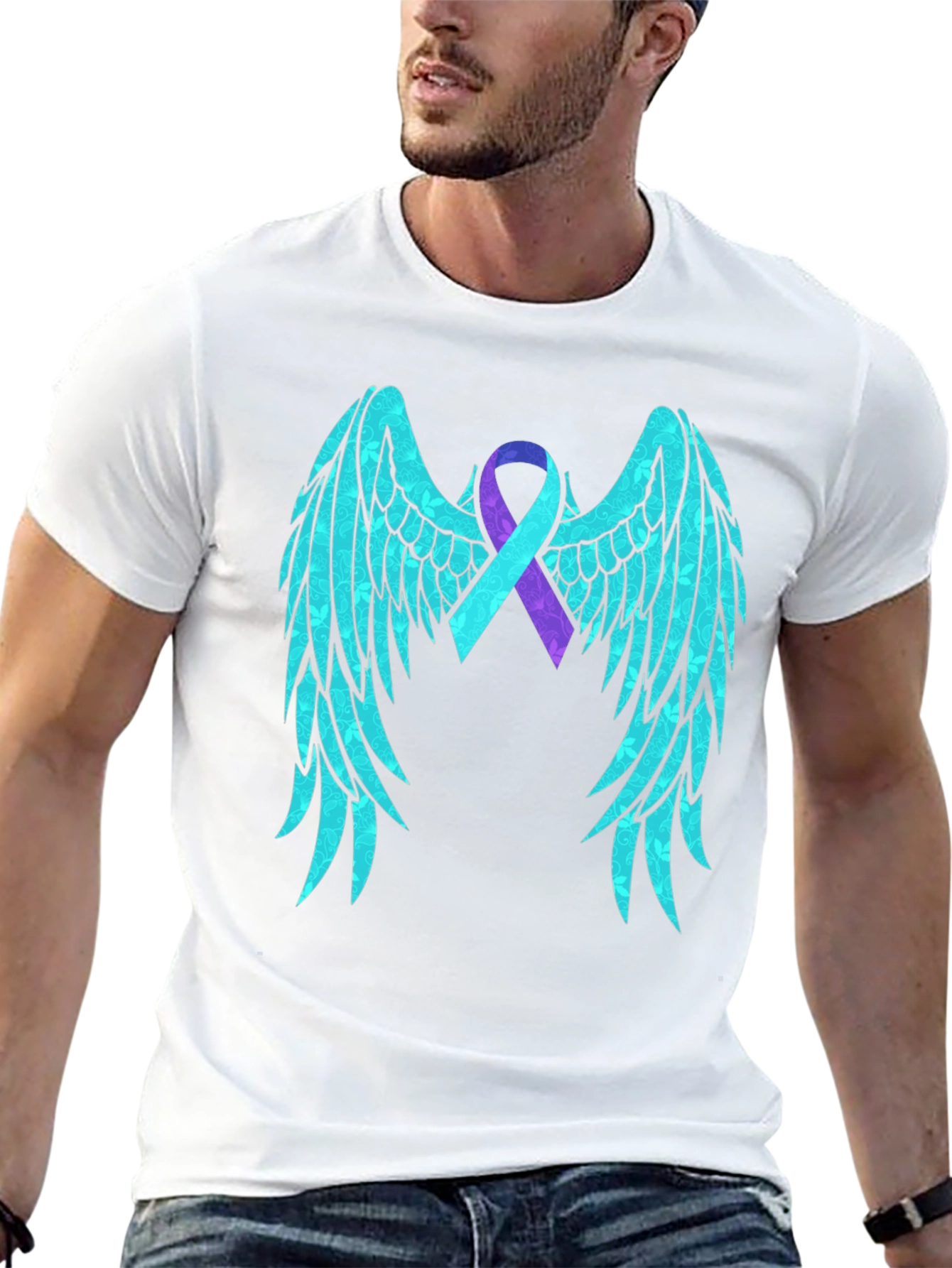 Hope Wings Awareness Ribbon Graphic Tee