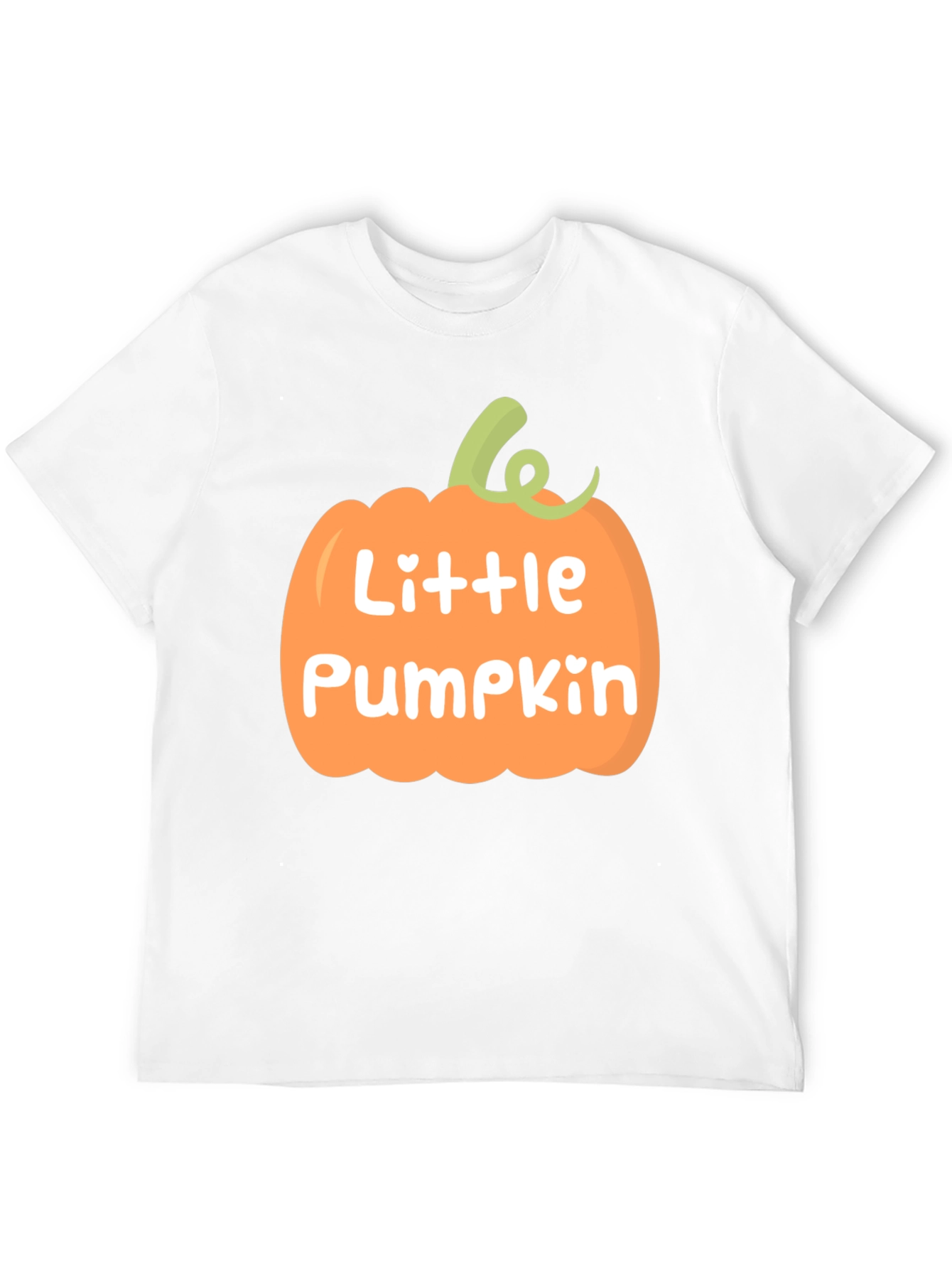 Little Pumpkin Graphic Tee - Black Crew Neck T-Shirt
