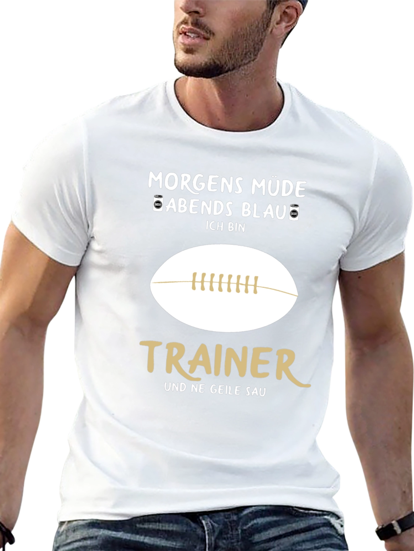 Morgens Müde Abends Blau Trainer Graphic Tee