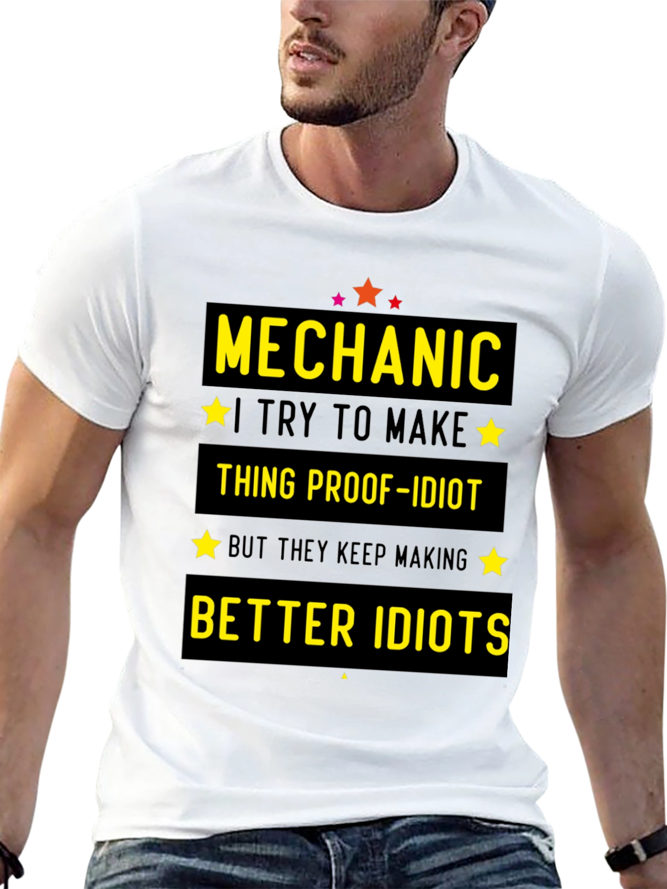Mechanic Idiot-Proof Funny T-Shirt