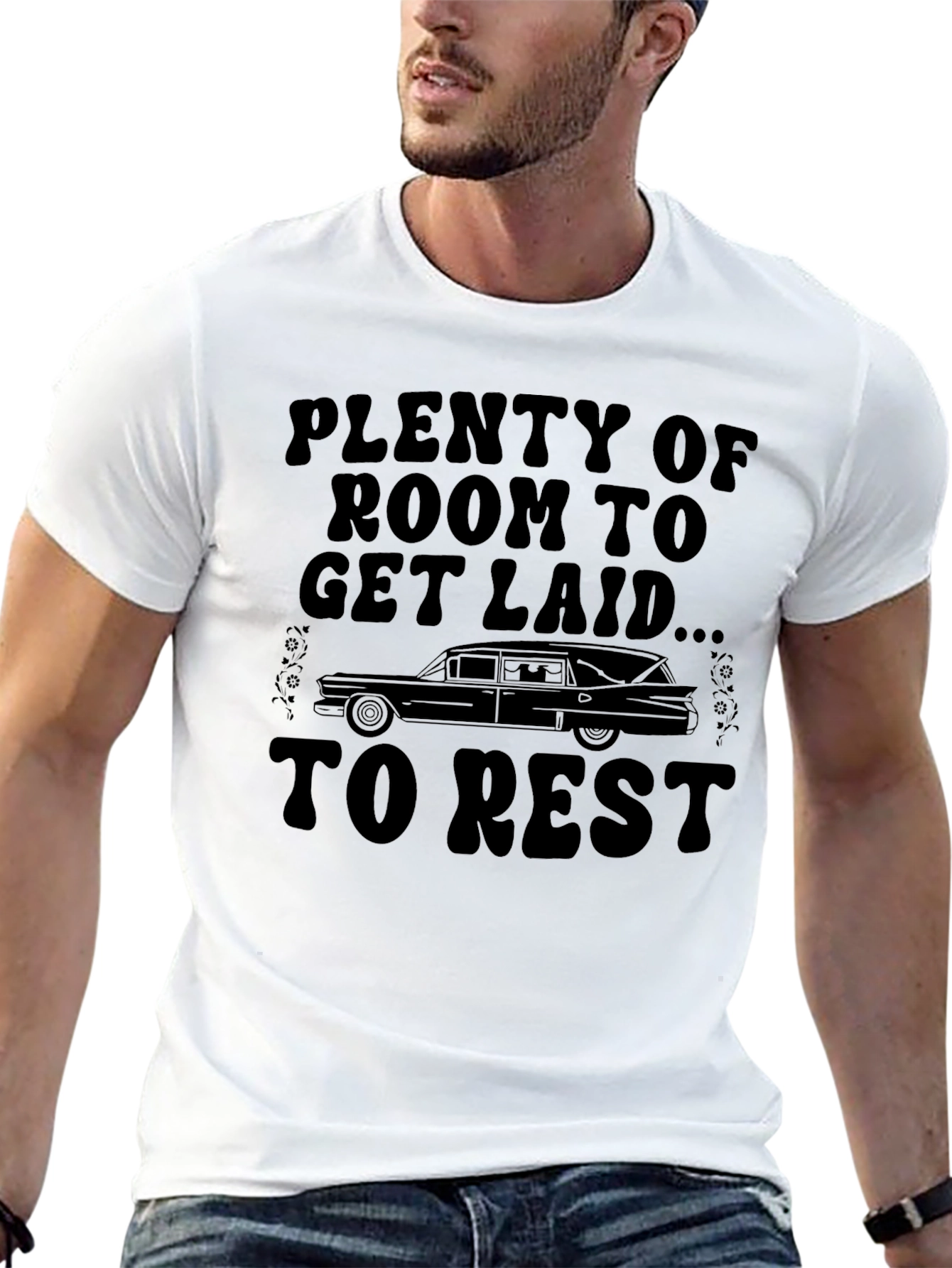 Plenty of Room Hearse Graphic T-Shirt