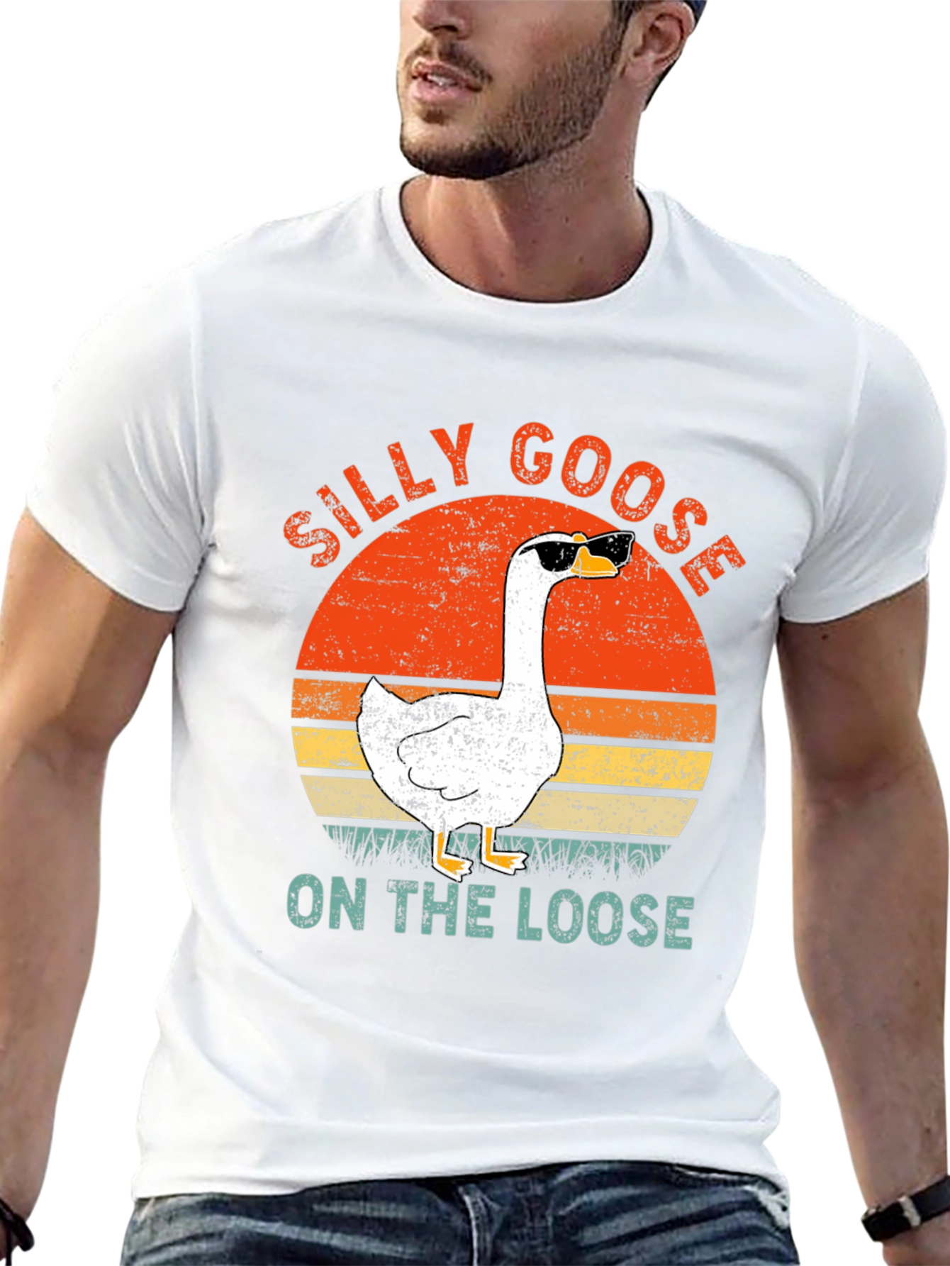 Silly Goose On The Loose Graphic T-Shirt
