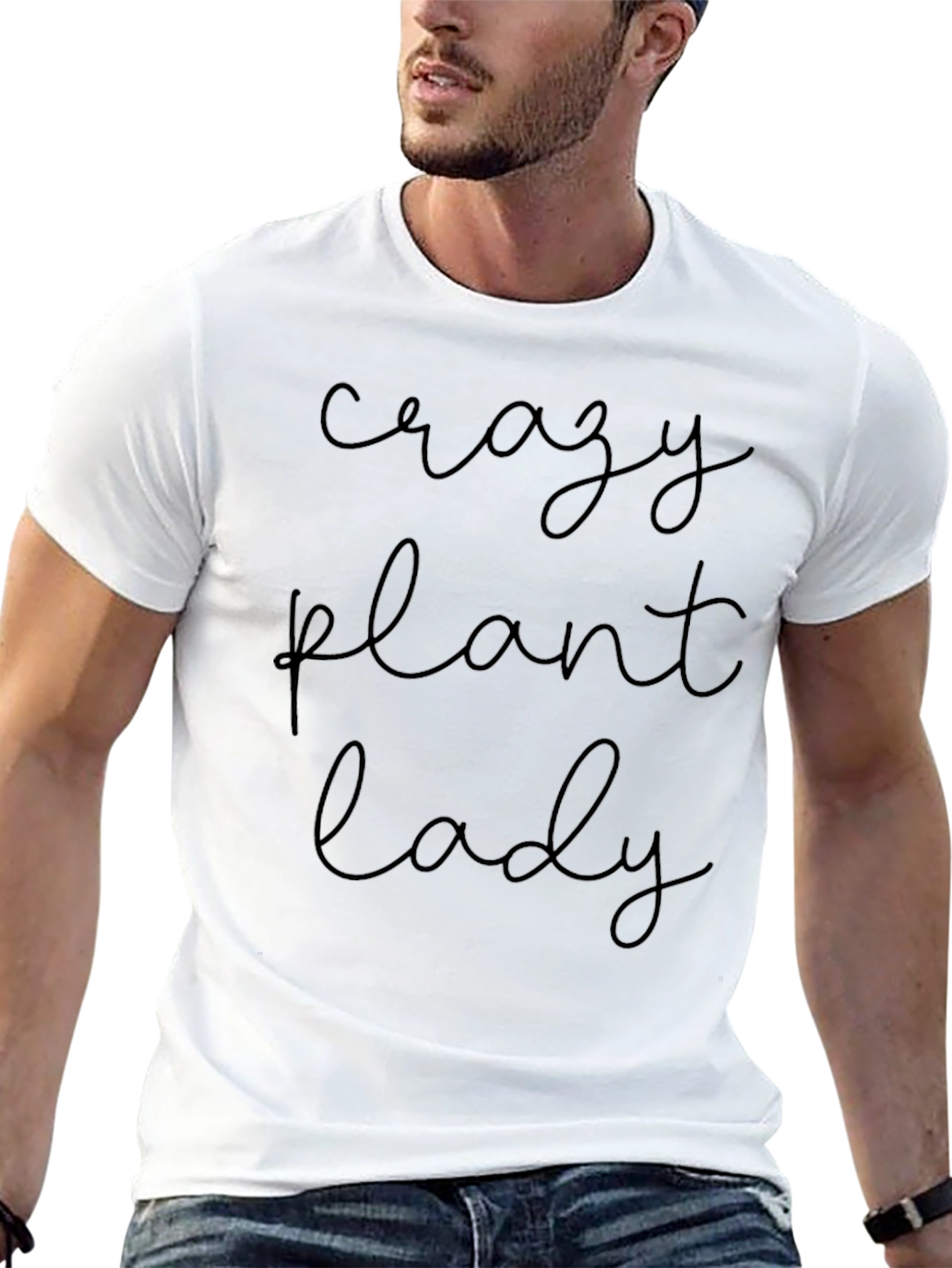 Crazy Plant Lady Black Graphic Tee