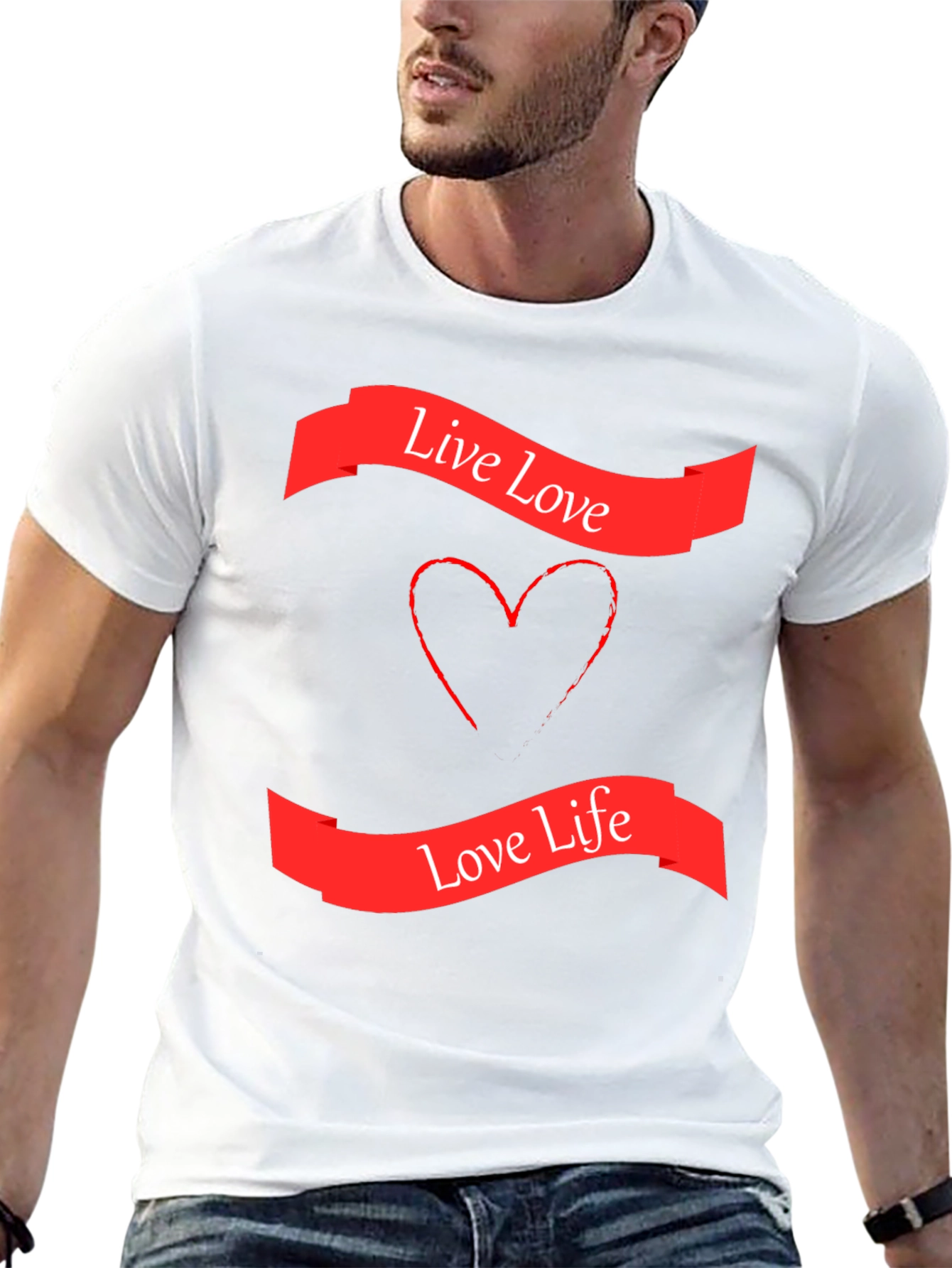 Live Love Graphic T-Shirt - Stylish Black Tee