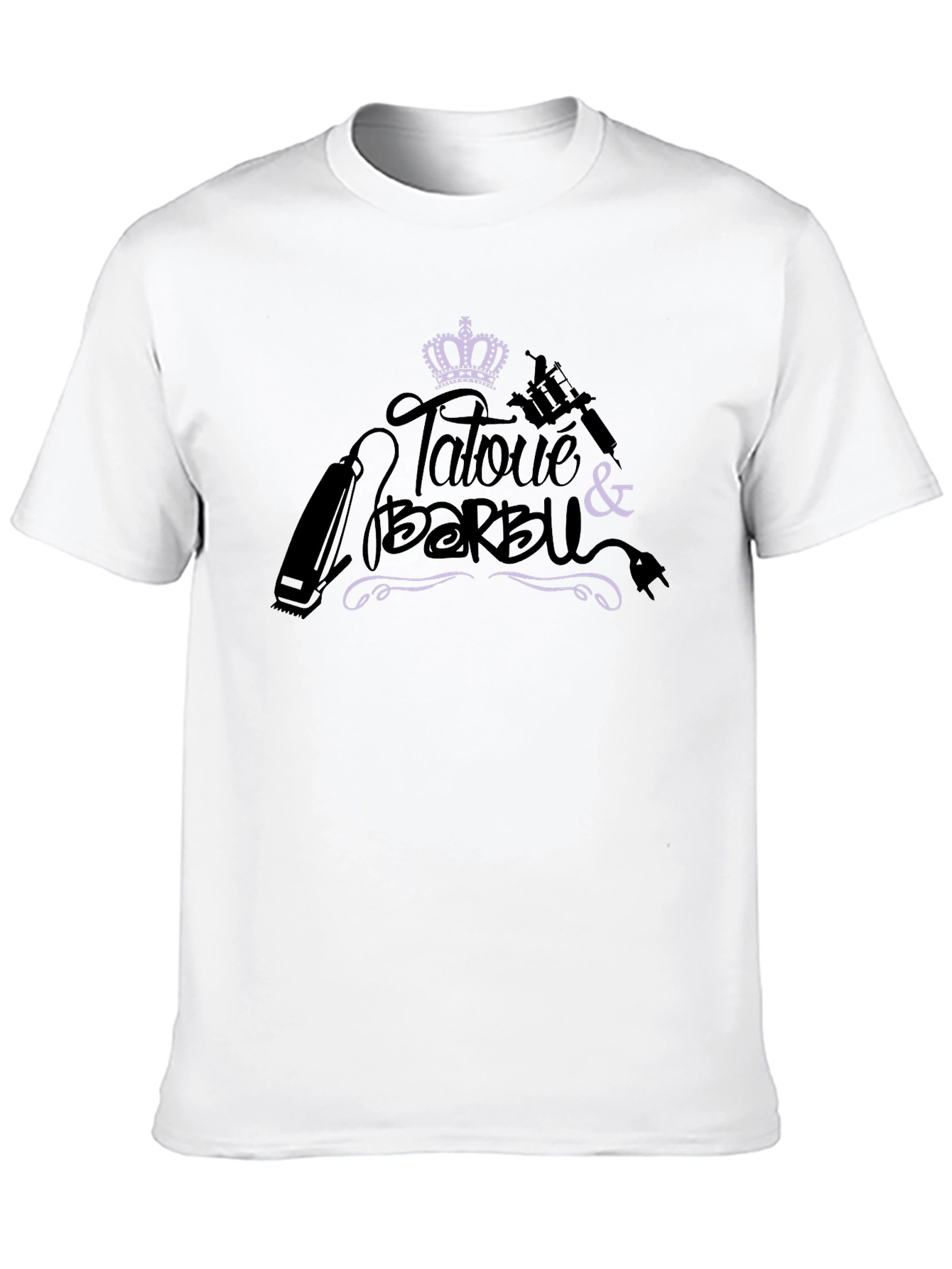 Tattooed & Bearded Crown Graphic Tee
