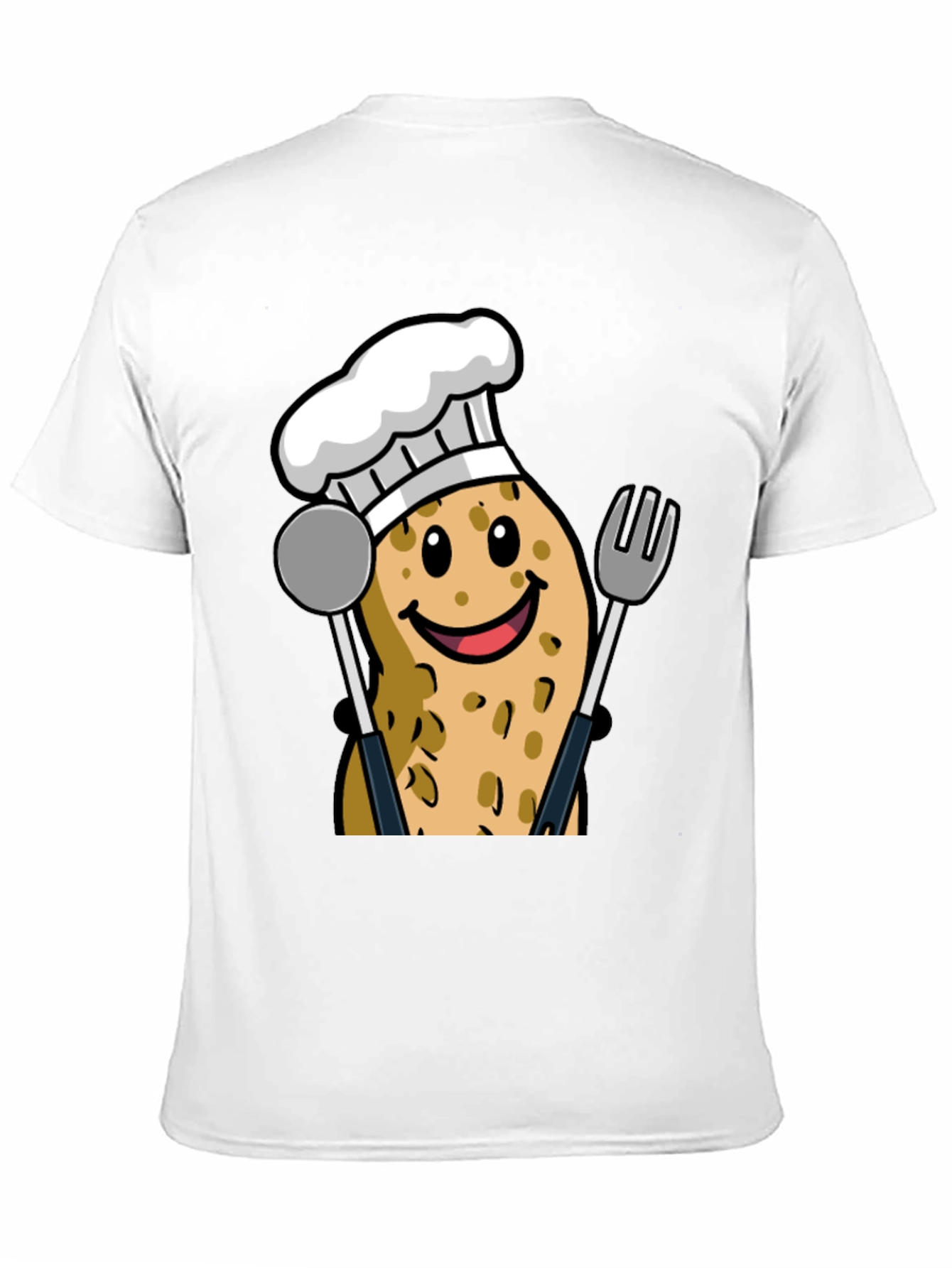 Funny Potato Chef Graphic T-Shirt